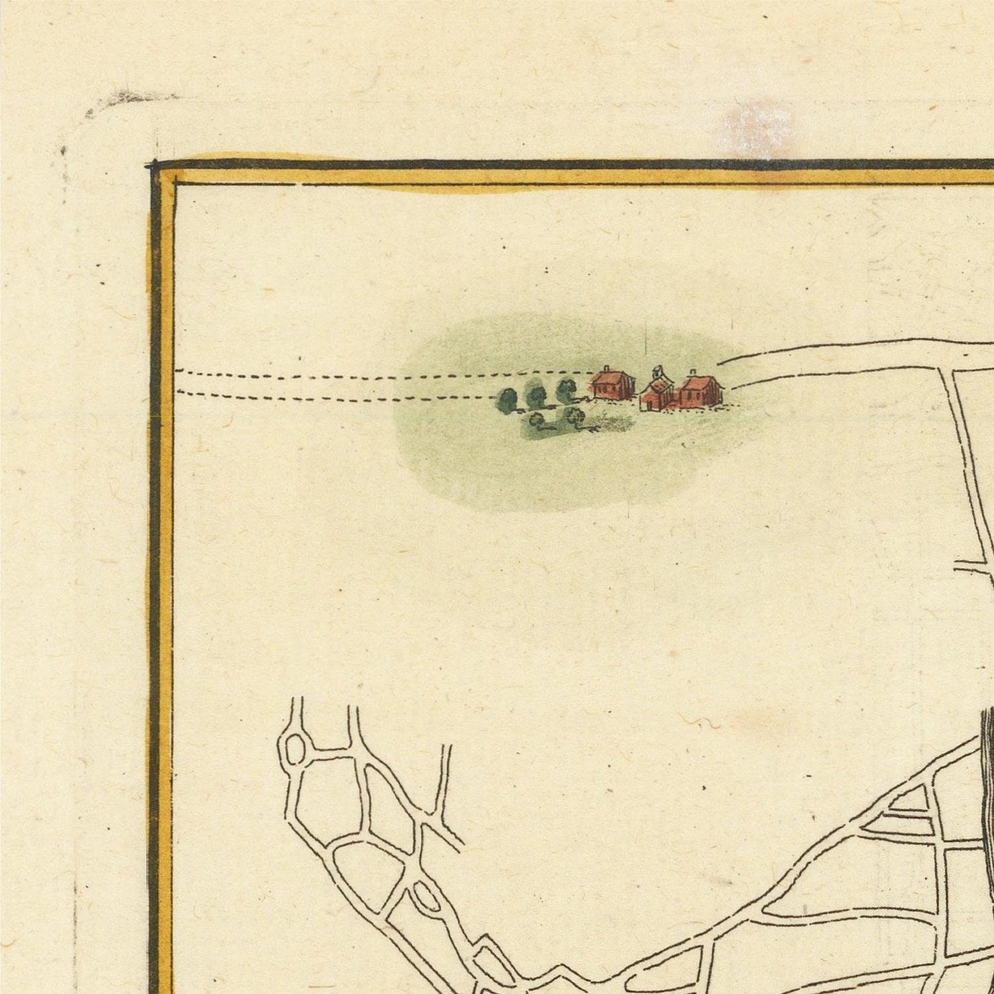 detail of the map from the top left corner