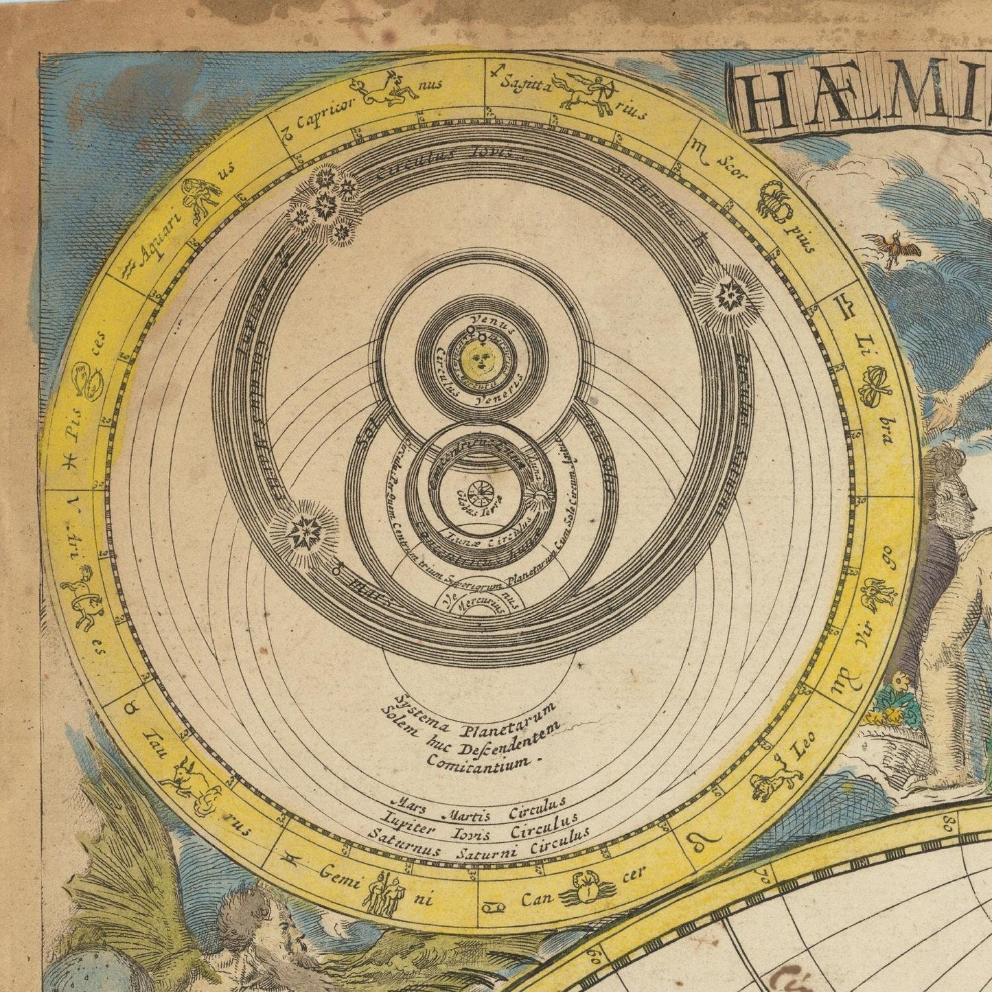 detail of the map from the top left corner