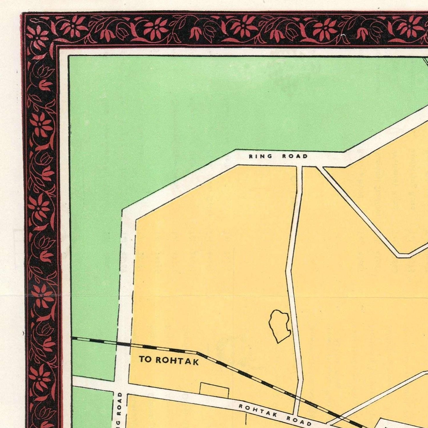 detail of the map from the top left corner