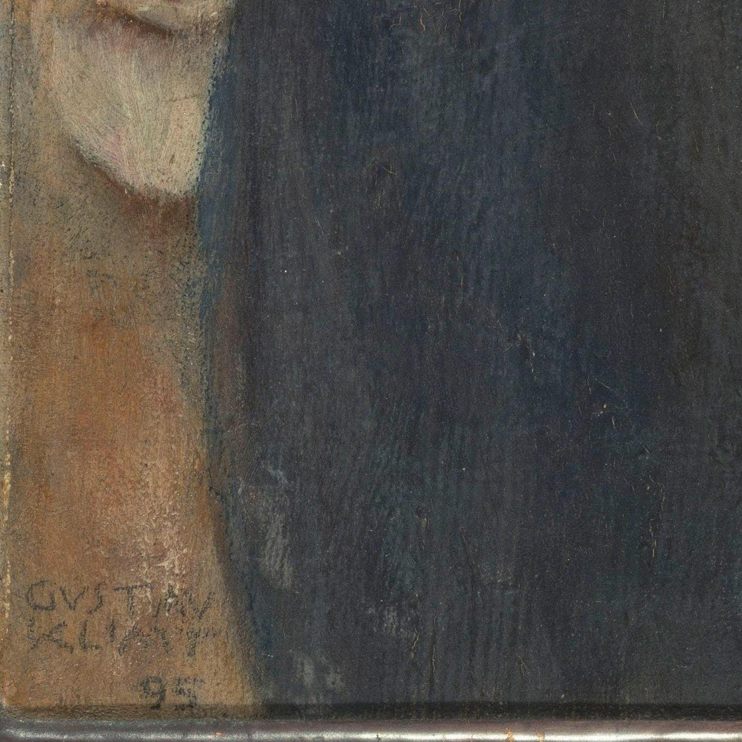 detail of the fine art reproduction from the bottom left corner