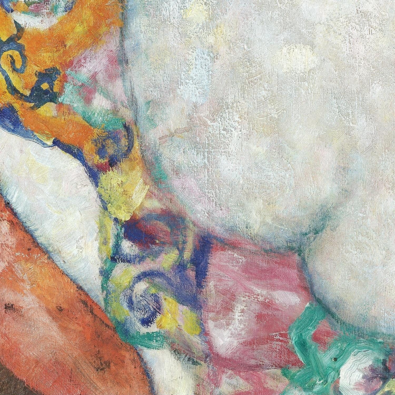 detail of the fine art reproduction from the bottom left corner