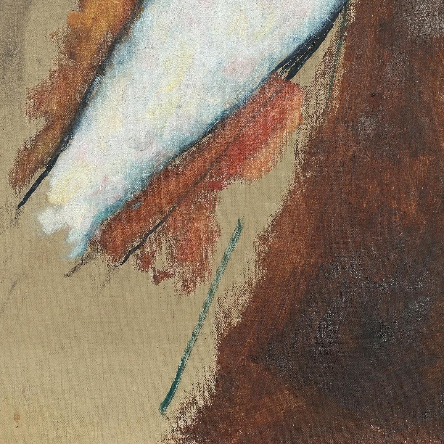 detail of the fine art reproduction from the bottom right corner