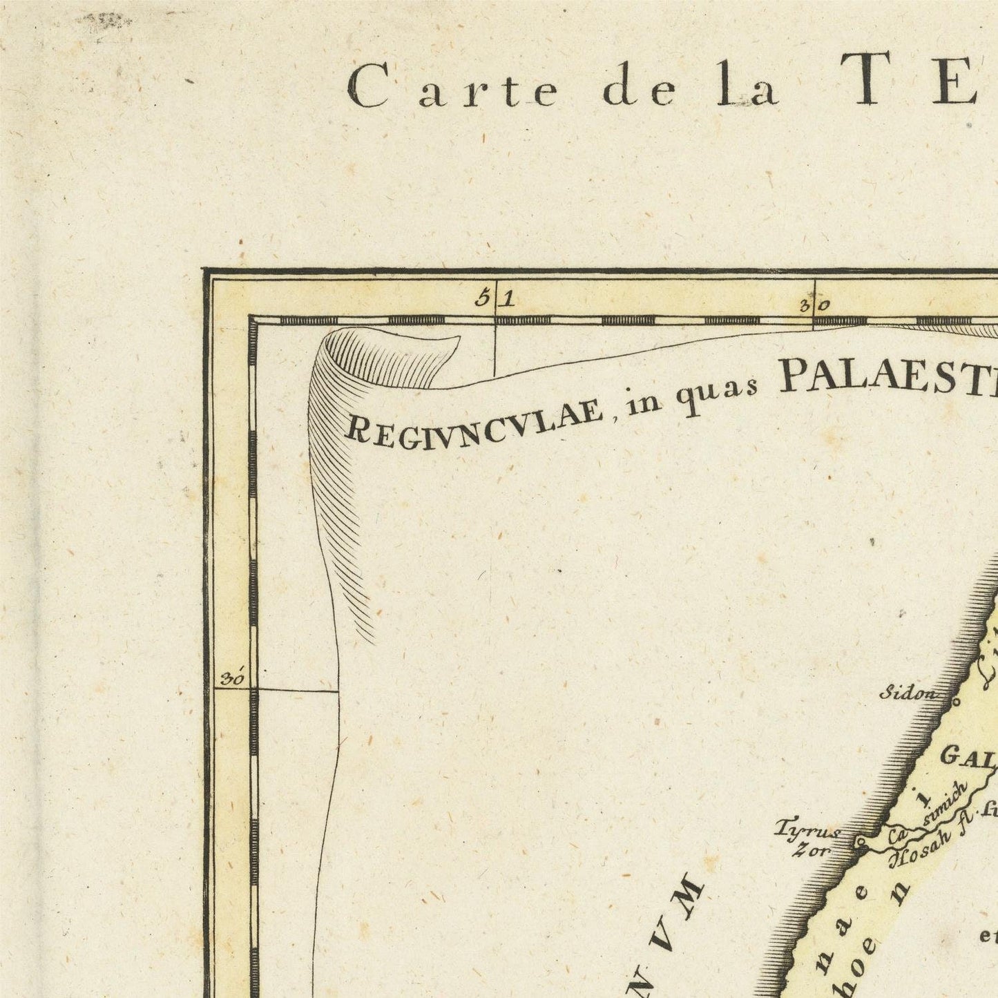 detail of the map from the top left corner