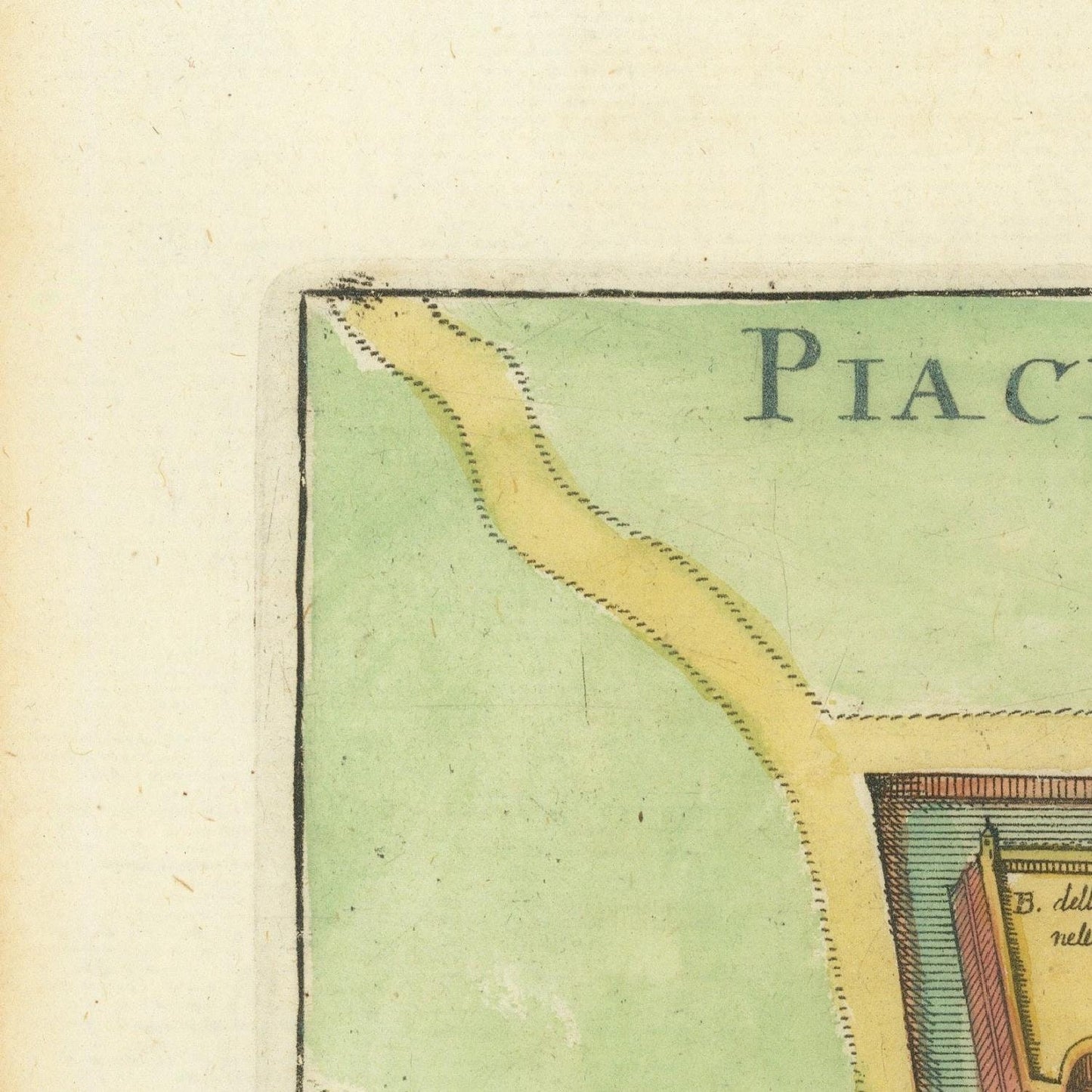 detail of the map from the top left corner