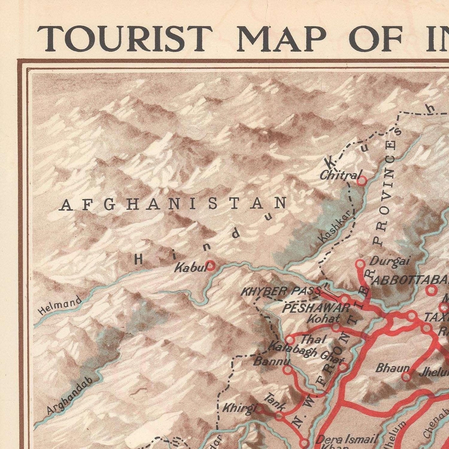 detail of the map from the top left corner