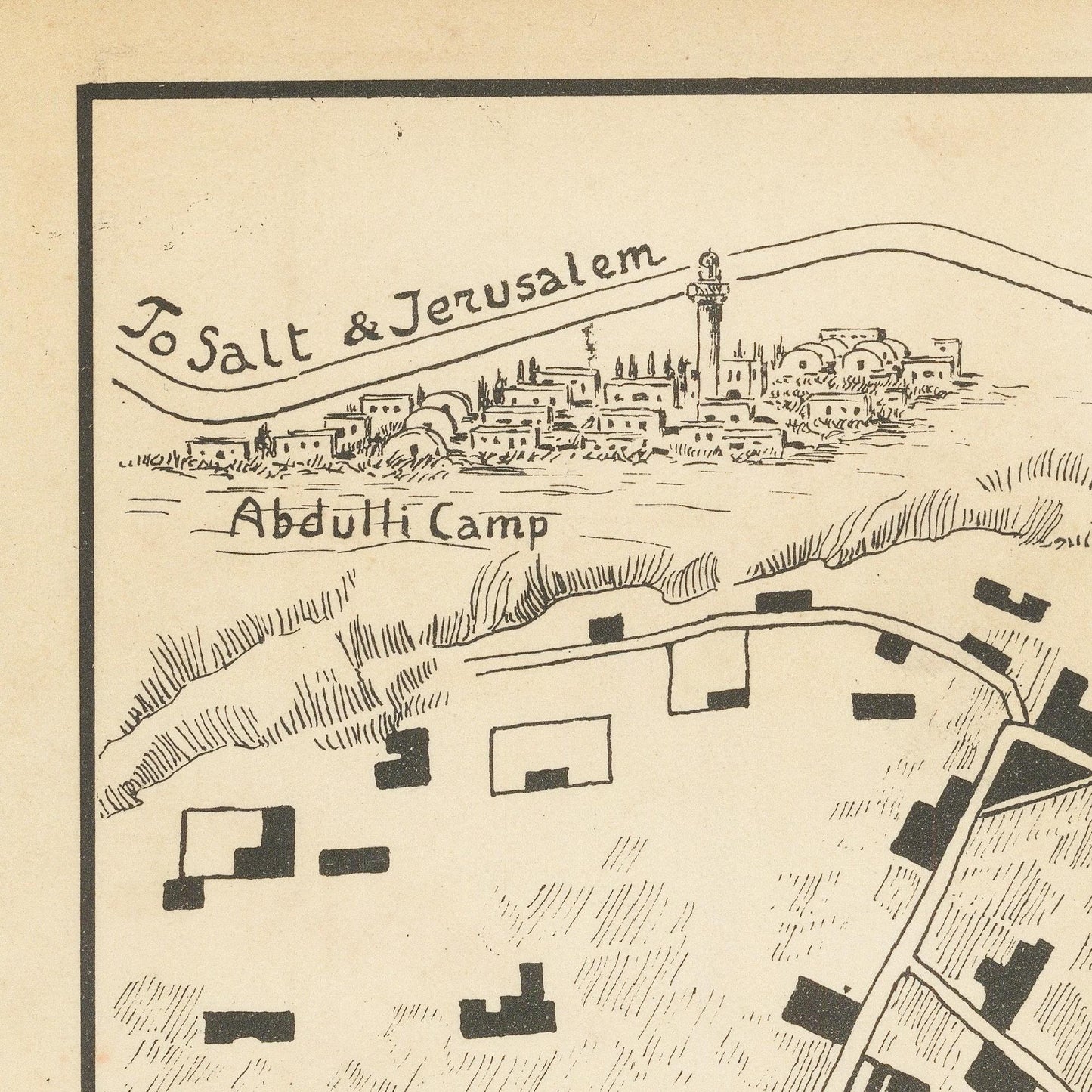 detail of the map from the top left corner