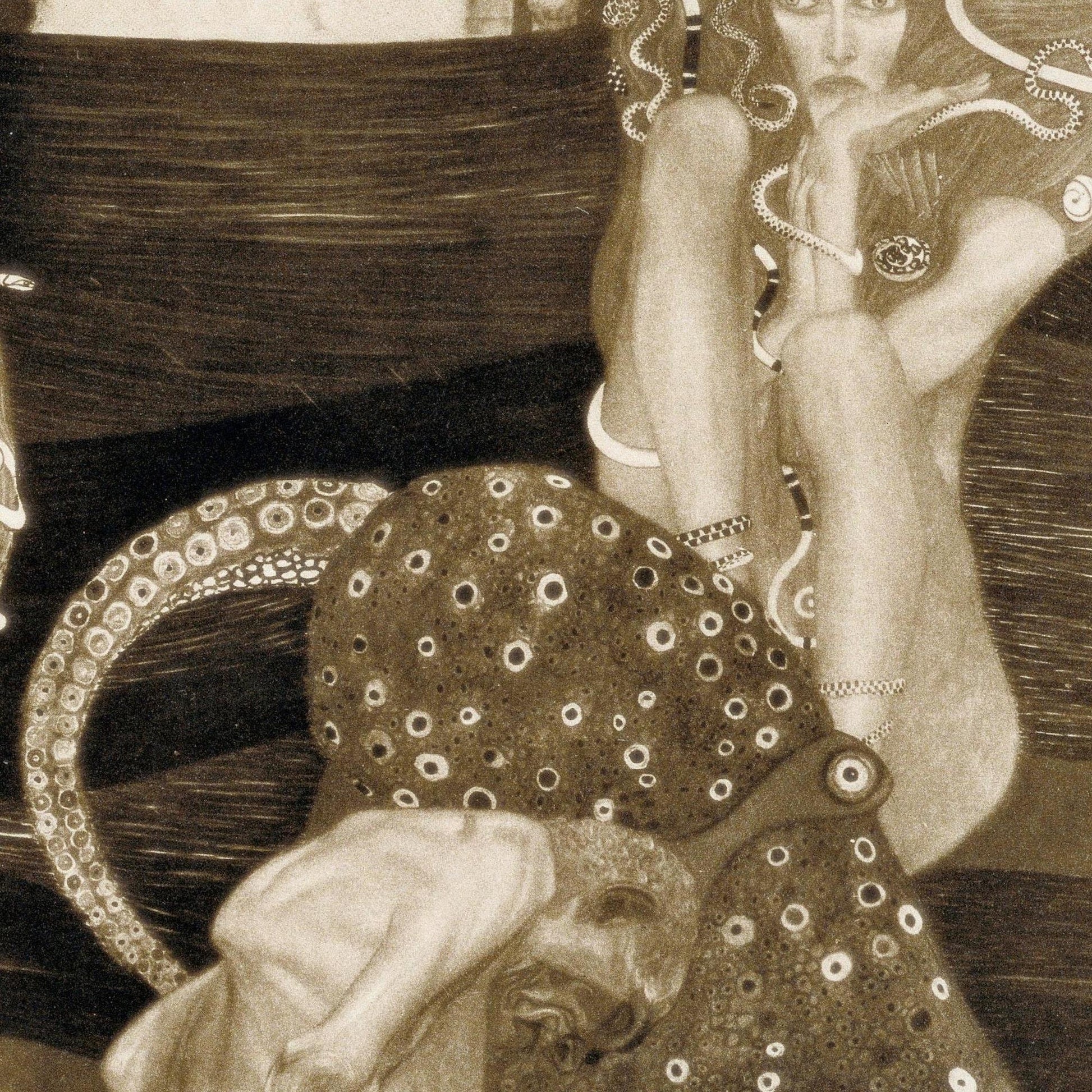 detail of the fine art reproduction from the centre 