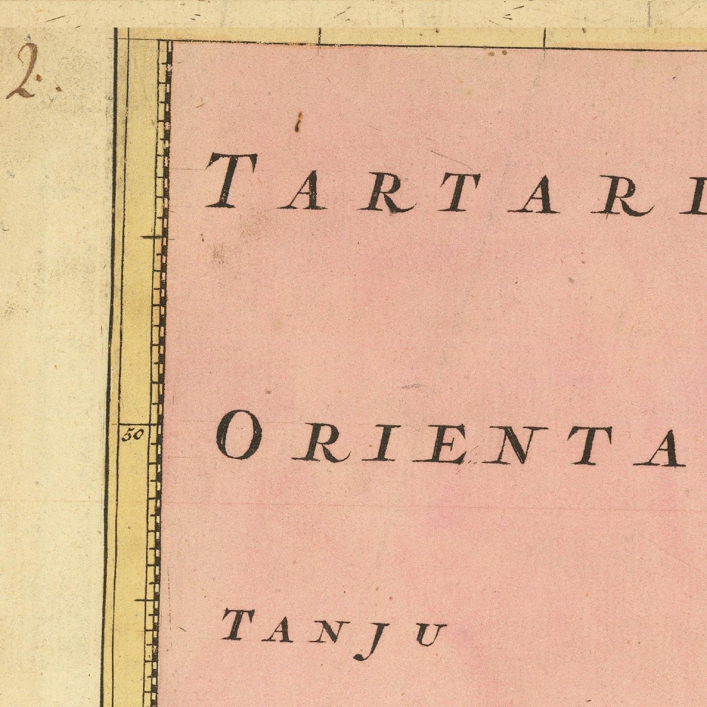 Ancient map of the World, 1730