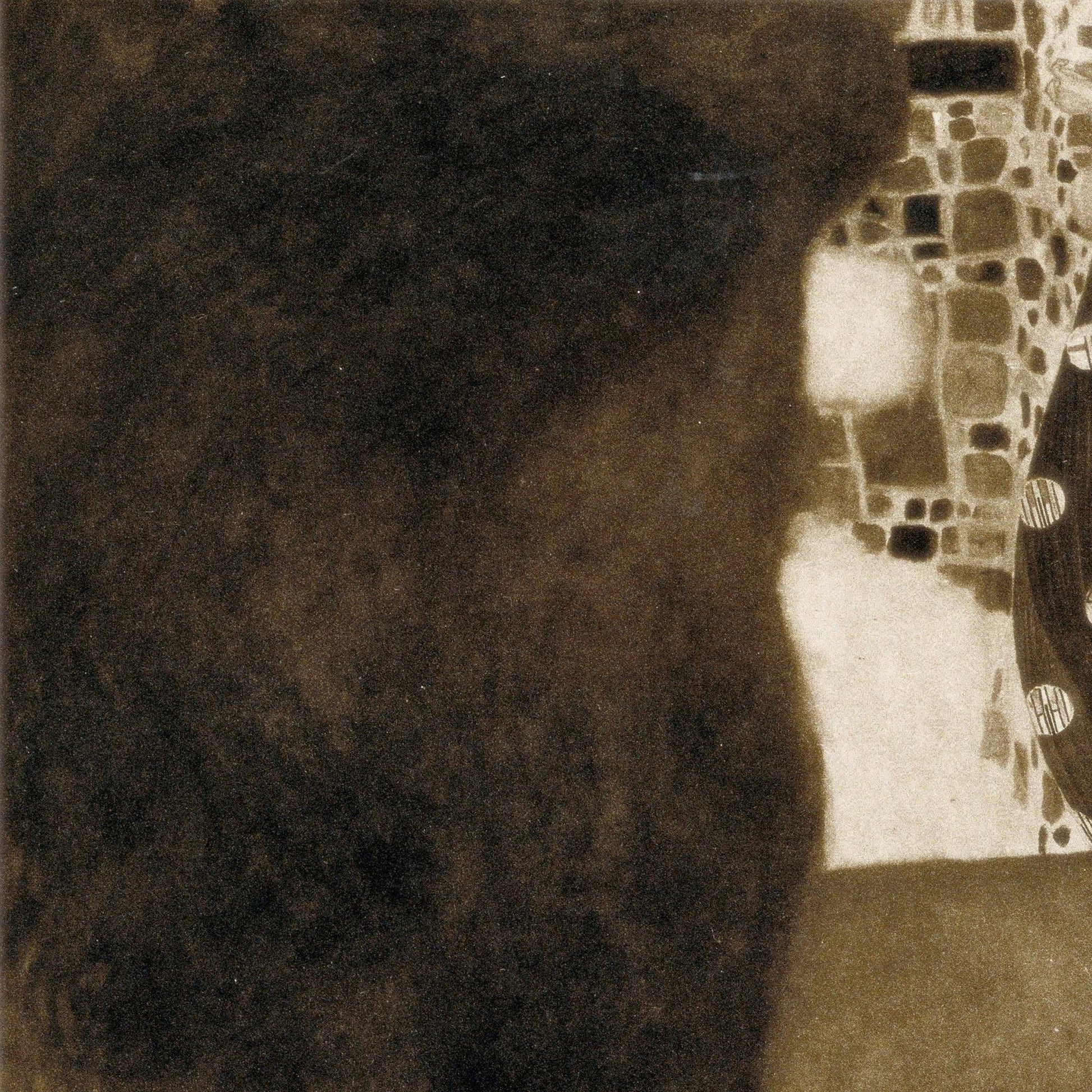 detail of the fine art reproduction from the top left corner