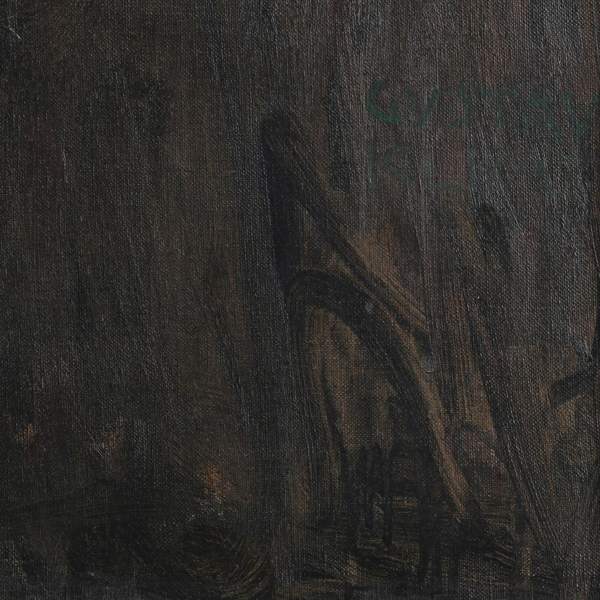 detail of the fine art reproduction from the top right corner