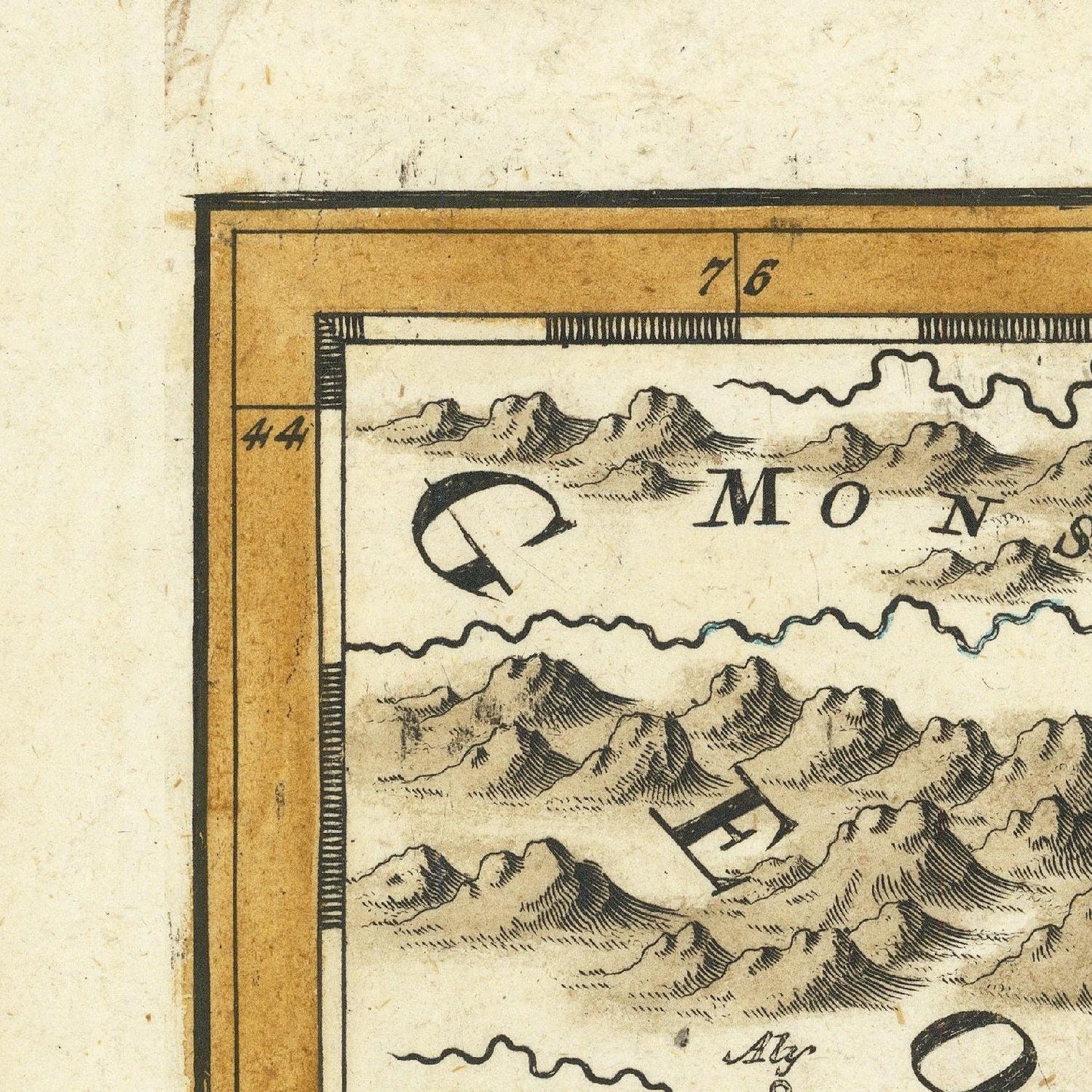 detail of the map from the top left corner