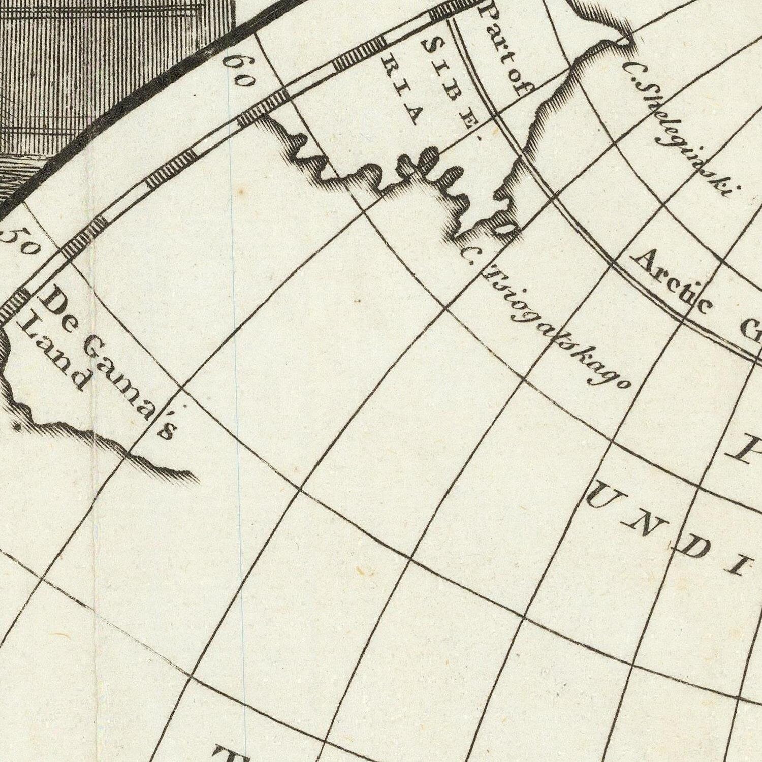 detail of the map from the centre left