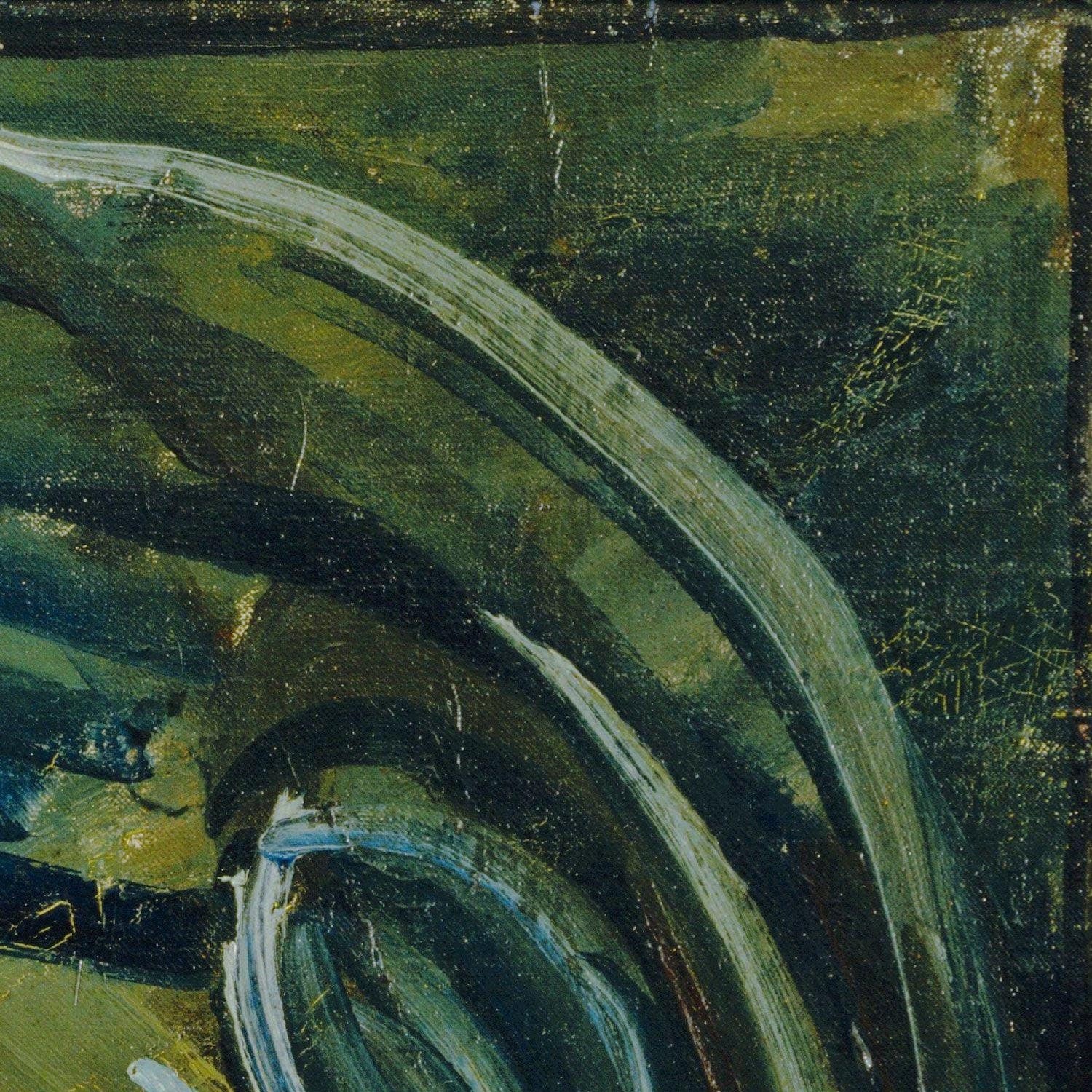 detail of the fine art reproduction from the top right corner