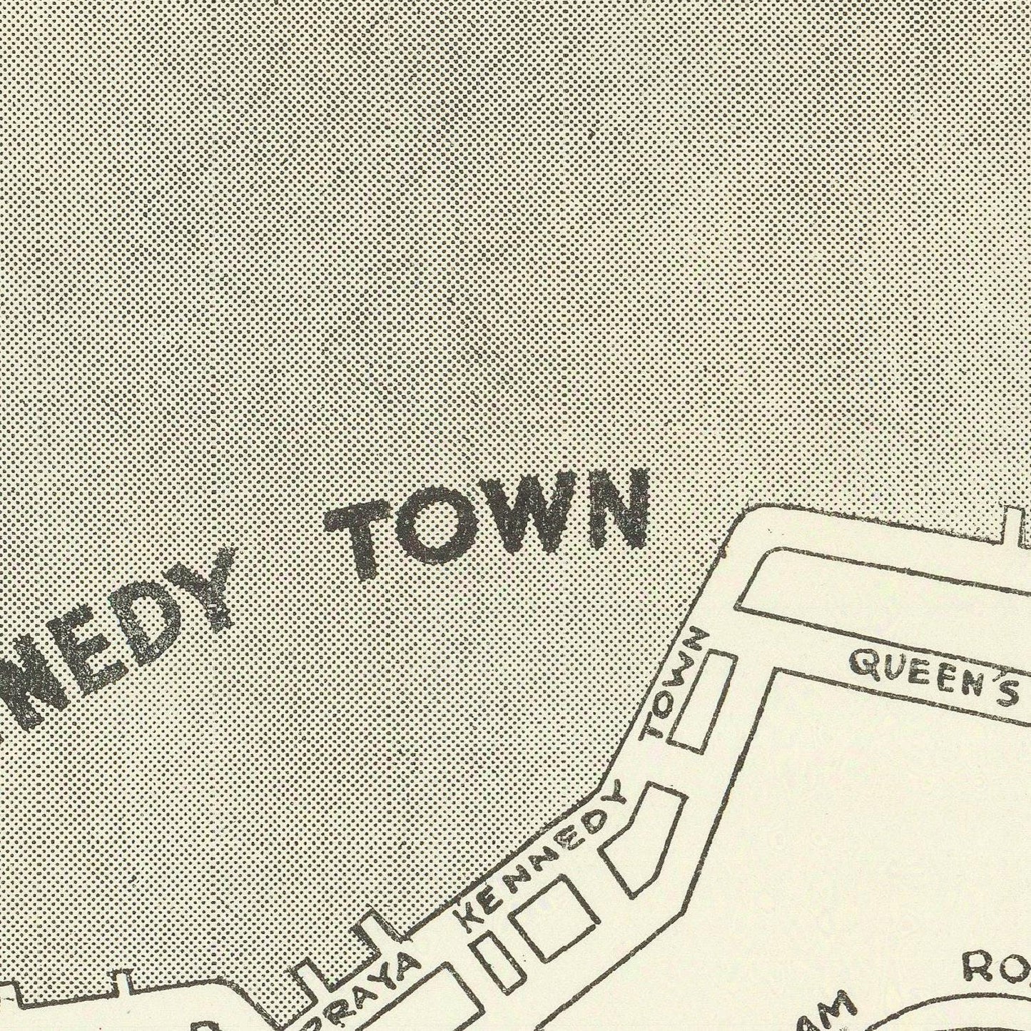 detail of the map from the centre left