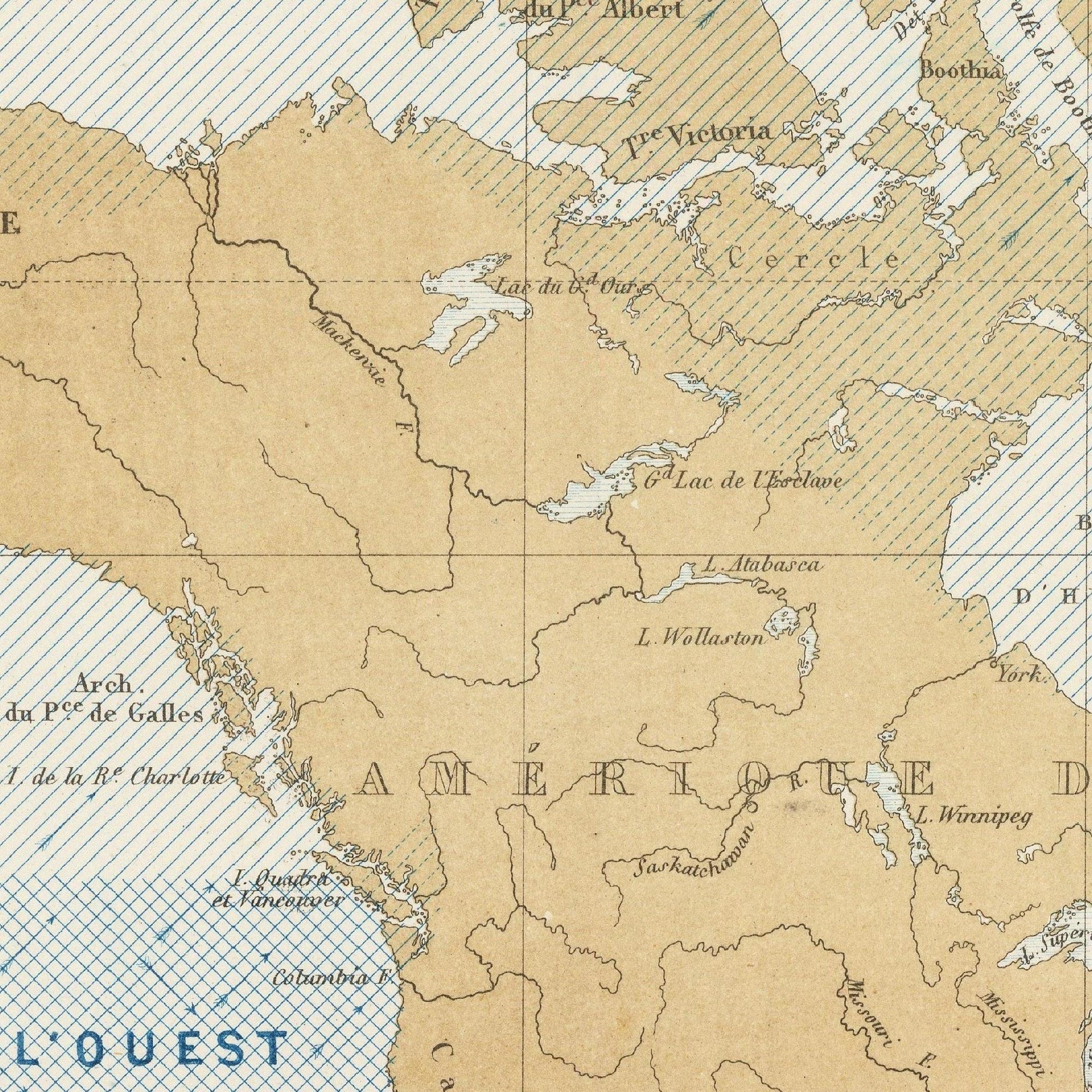 detail of the map from the centre left