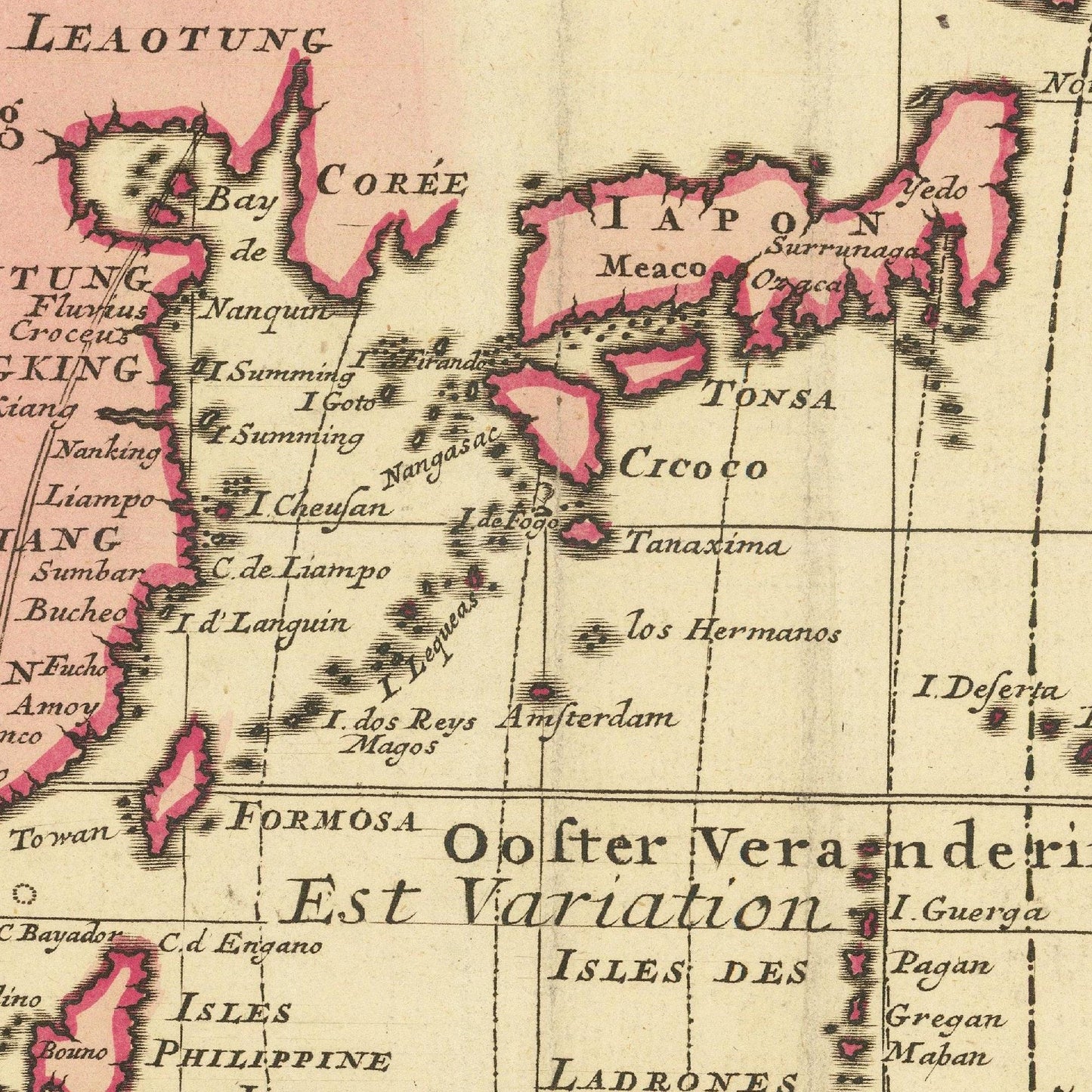 Ancient map of the World, 1730