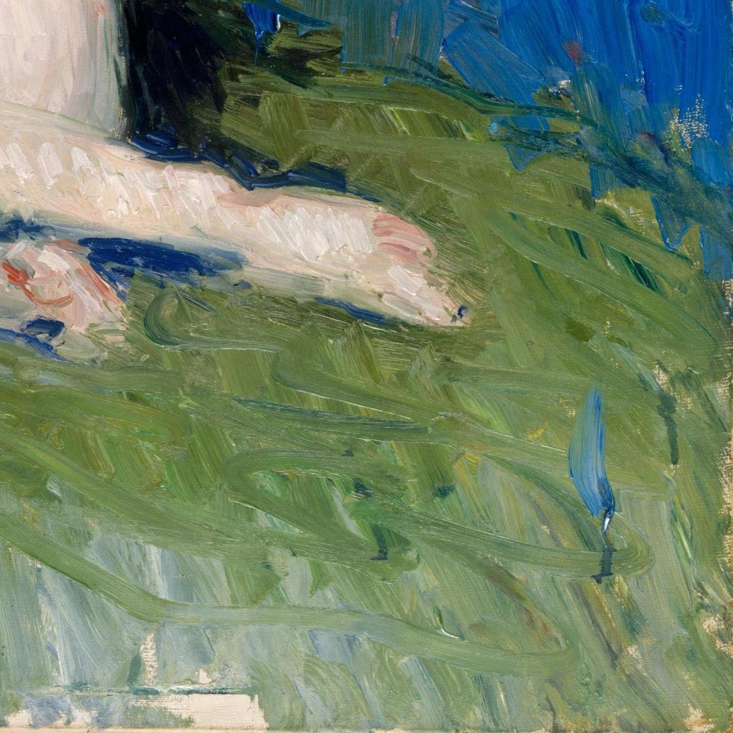 detail of the fine art reproduction from the bottom right corner