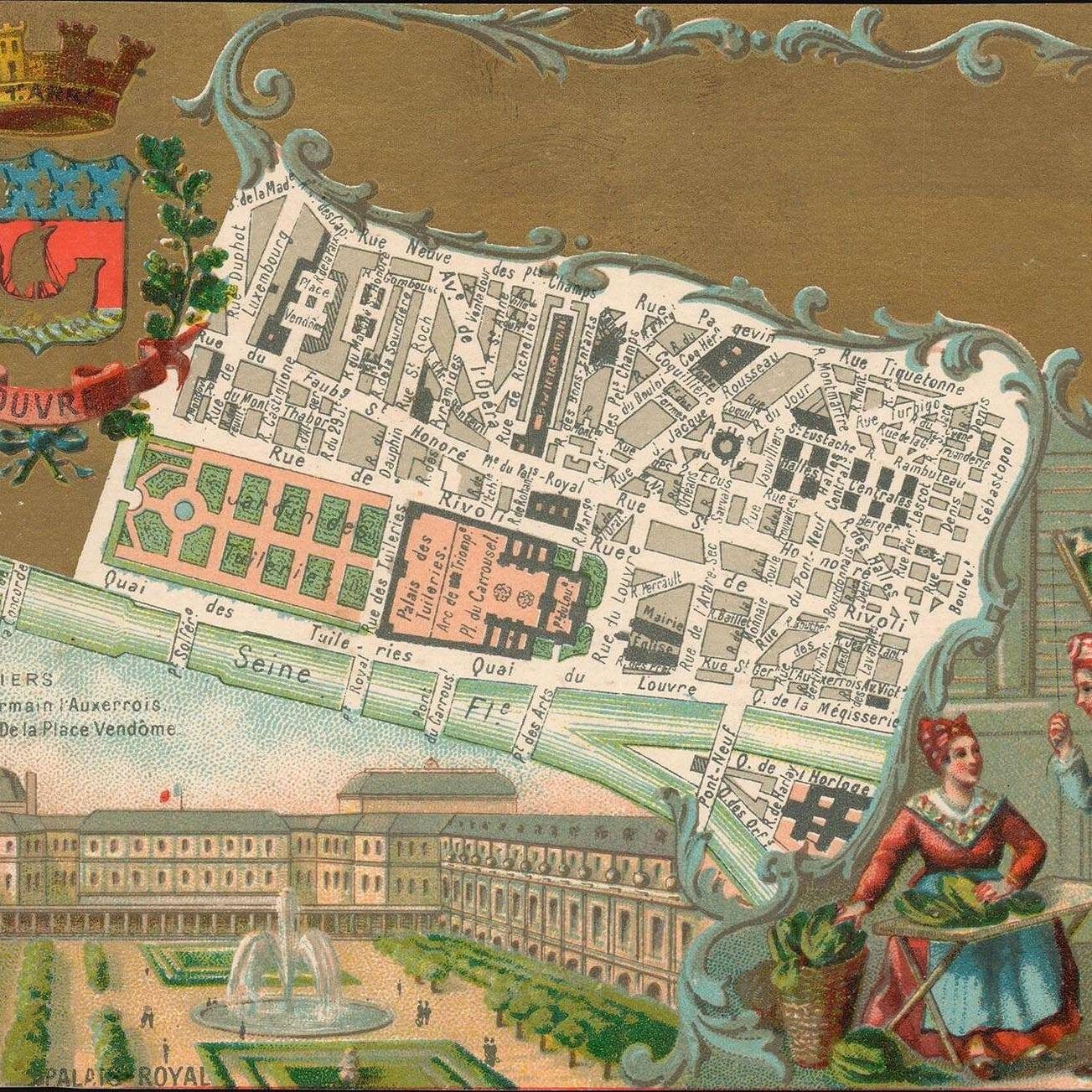 detail of the map from the centre left