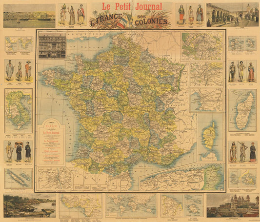 presentation of the map reproduction without a frame