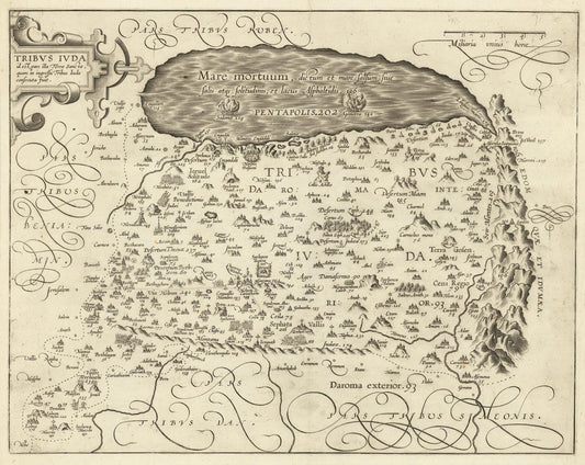 presentation of the map reproduction without a frame