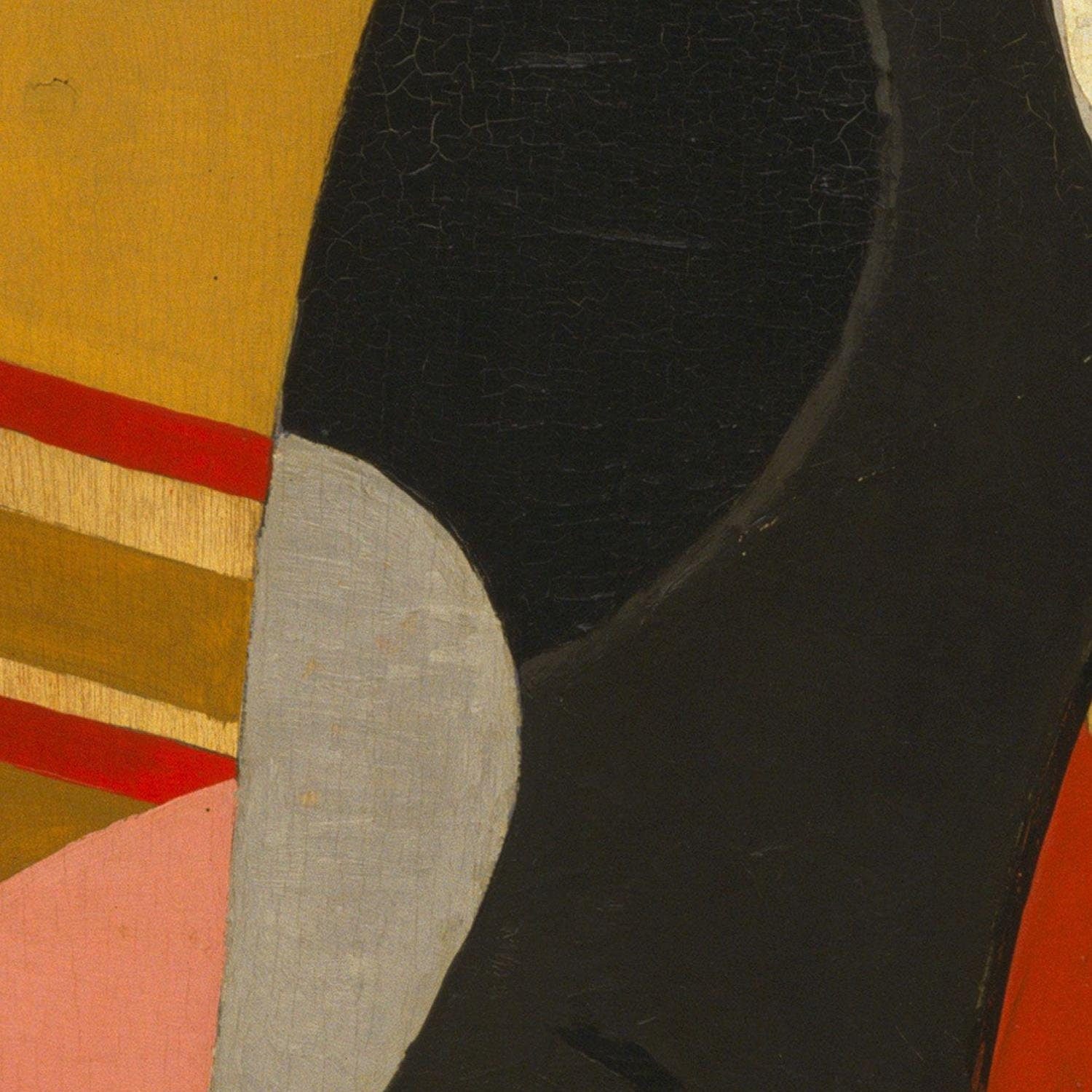 detail of the fine art reproduction from the centre left