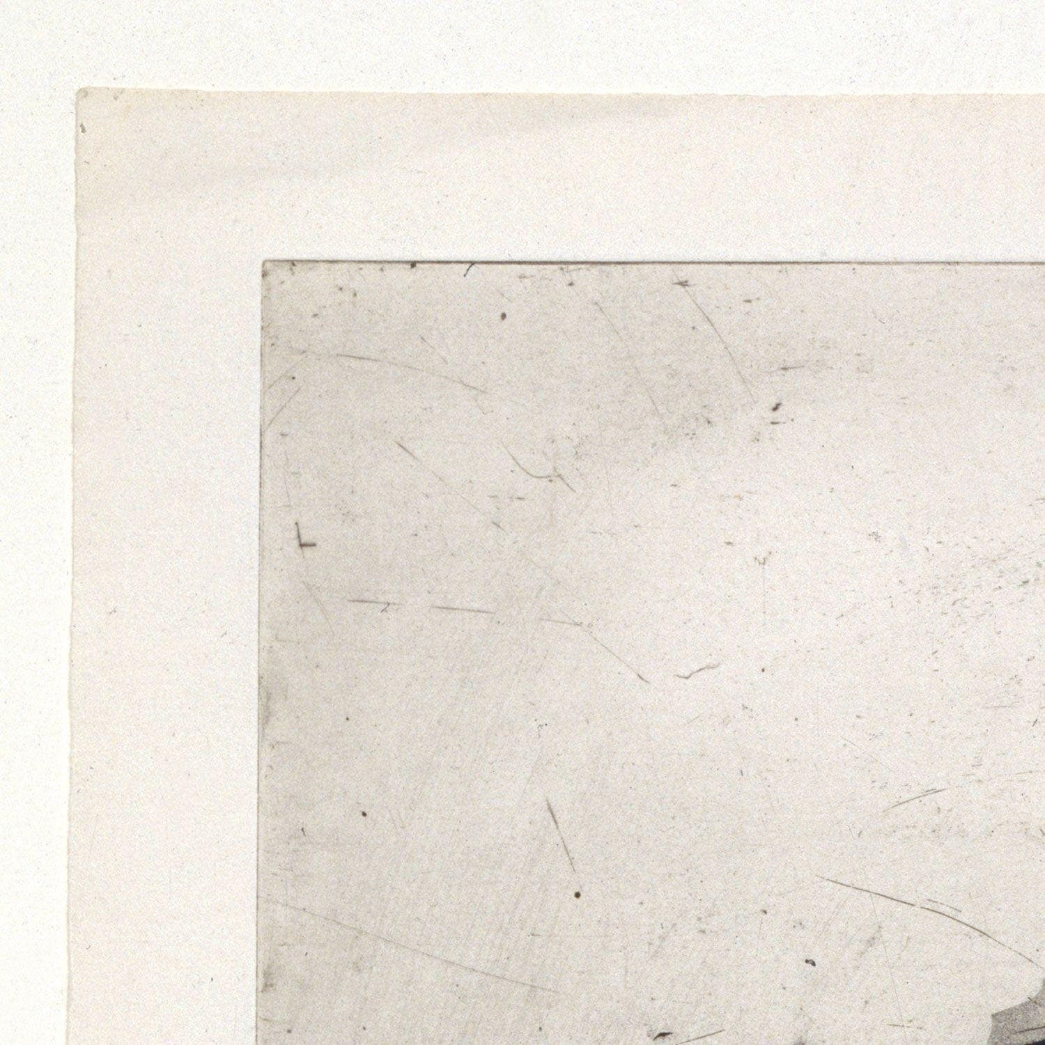 detail of the drawing reproduction from the top left corner