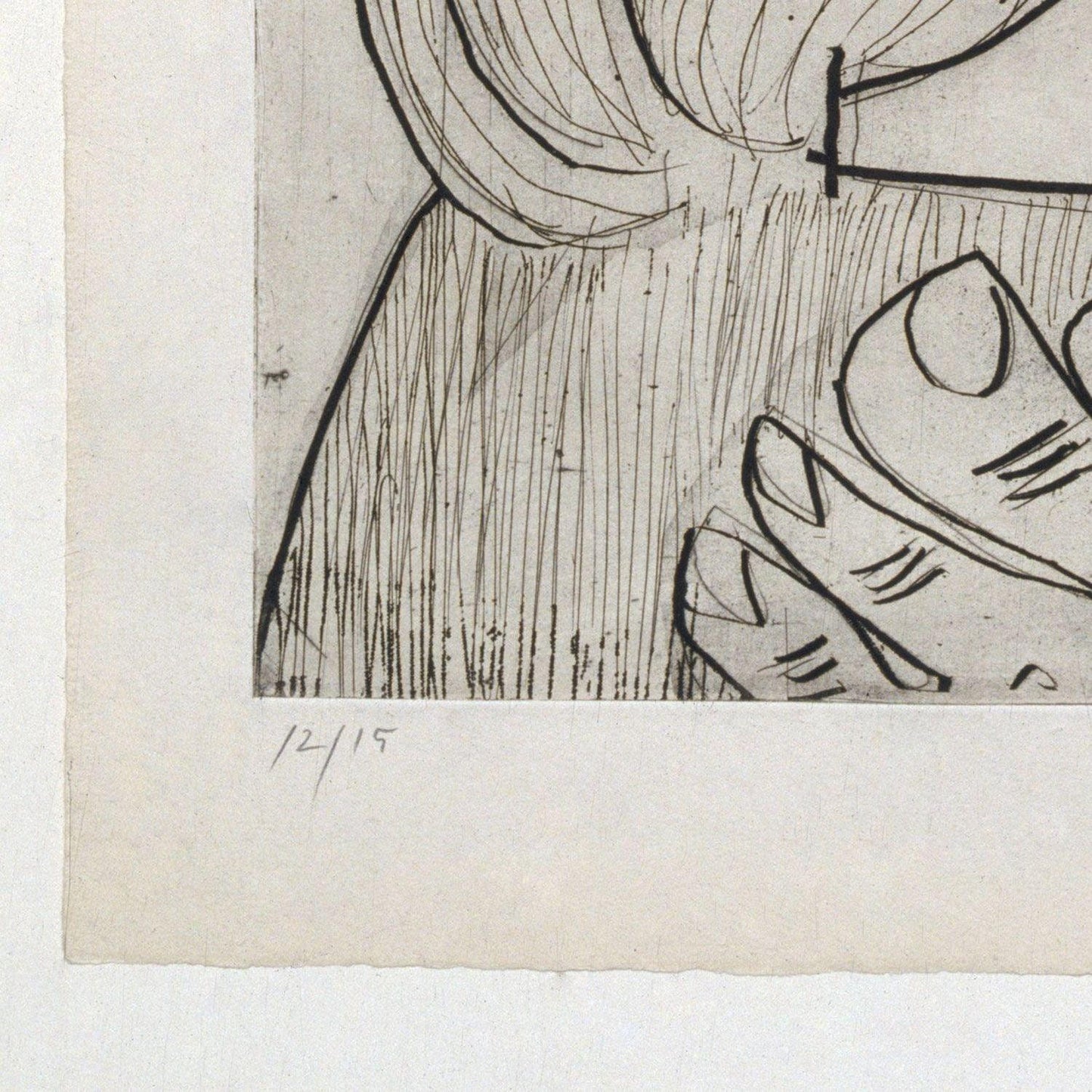 detail of the drawing reproduction from the bottom left corner