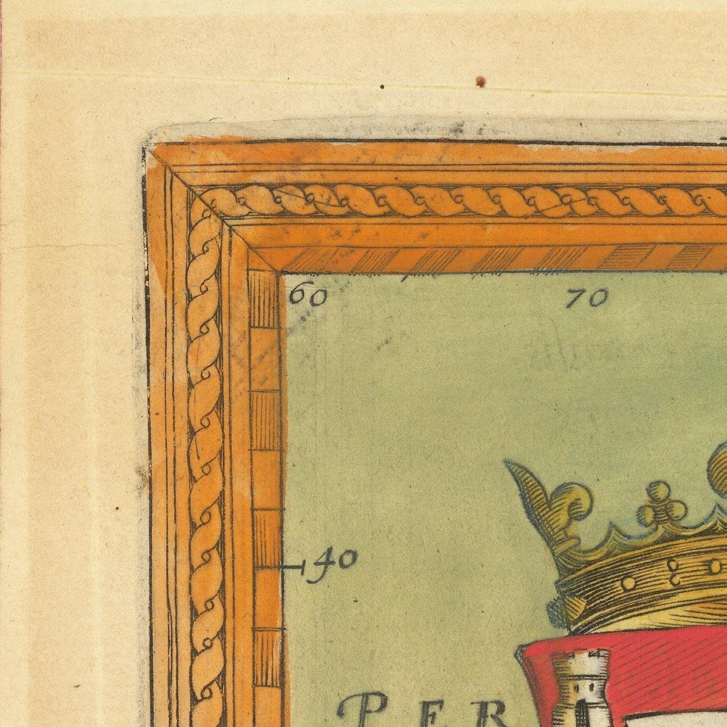 detail of the map from the top left corner