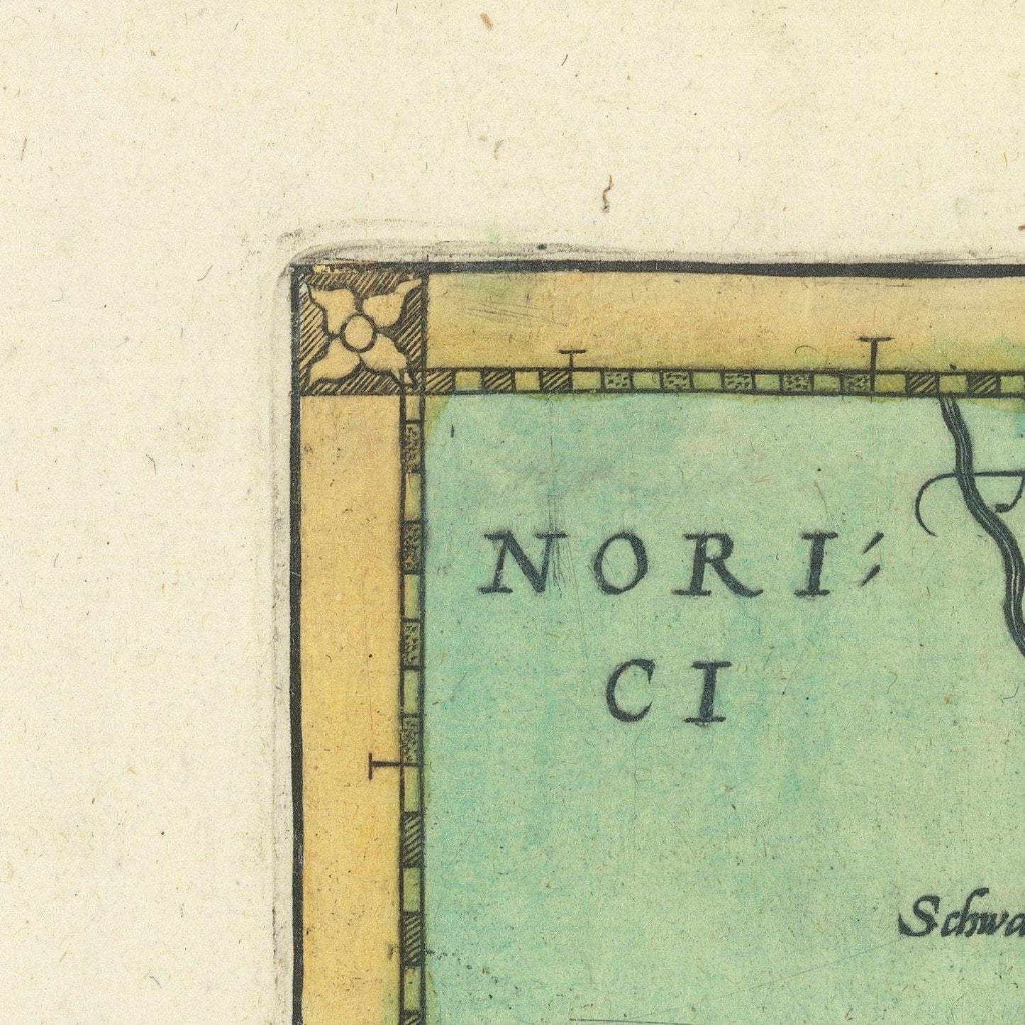 detail of the map from the top left corner