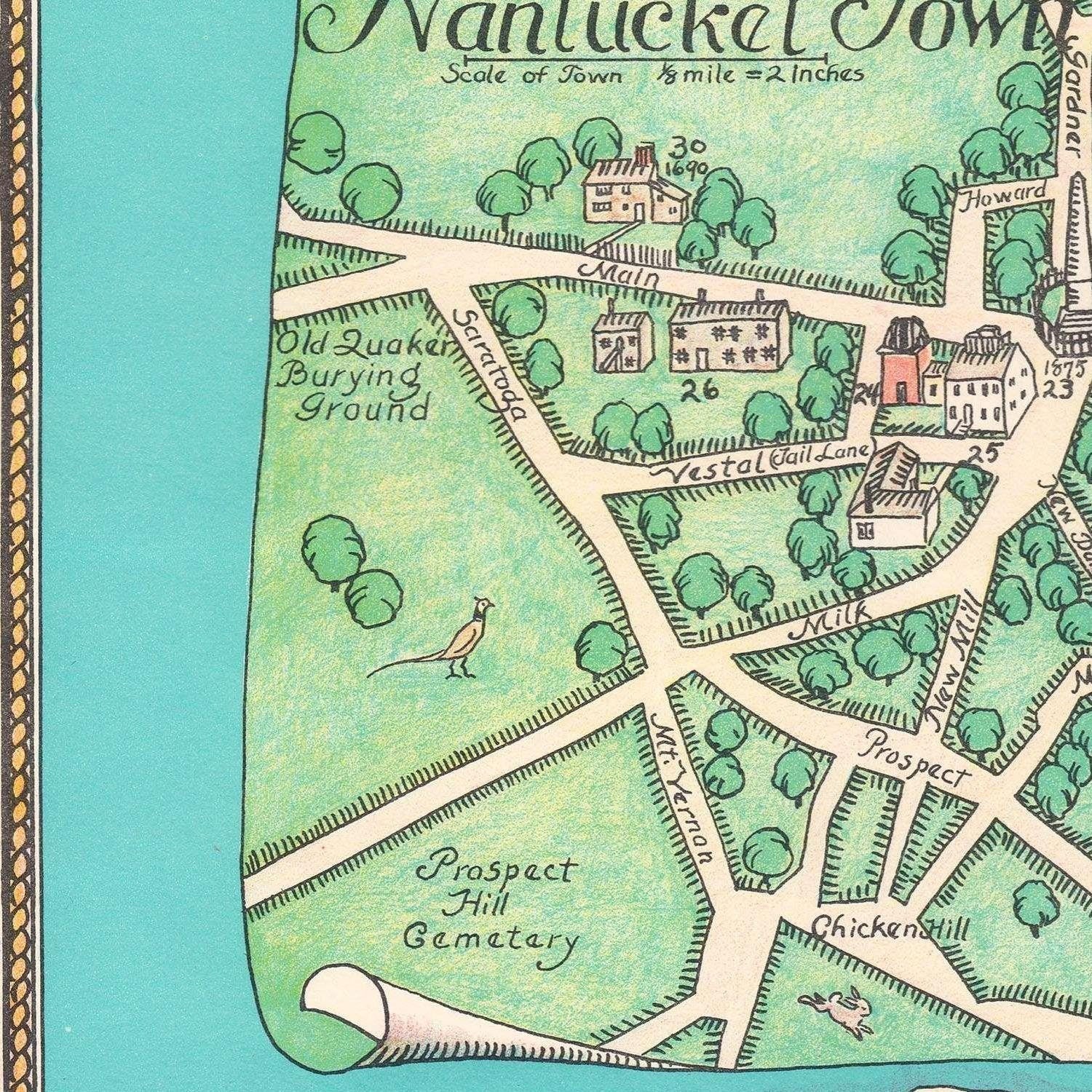 detail of the map from the centre left