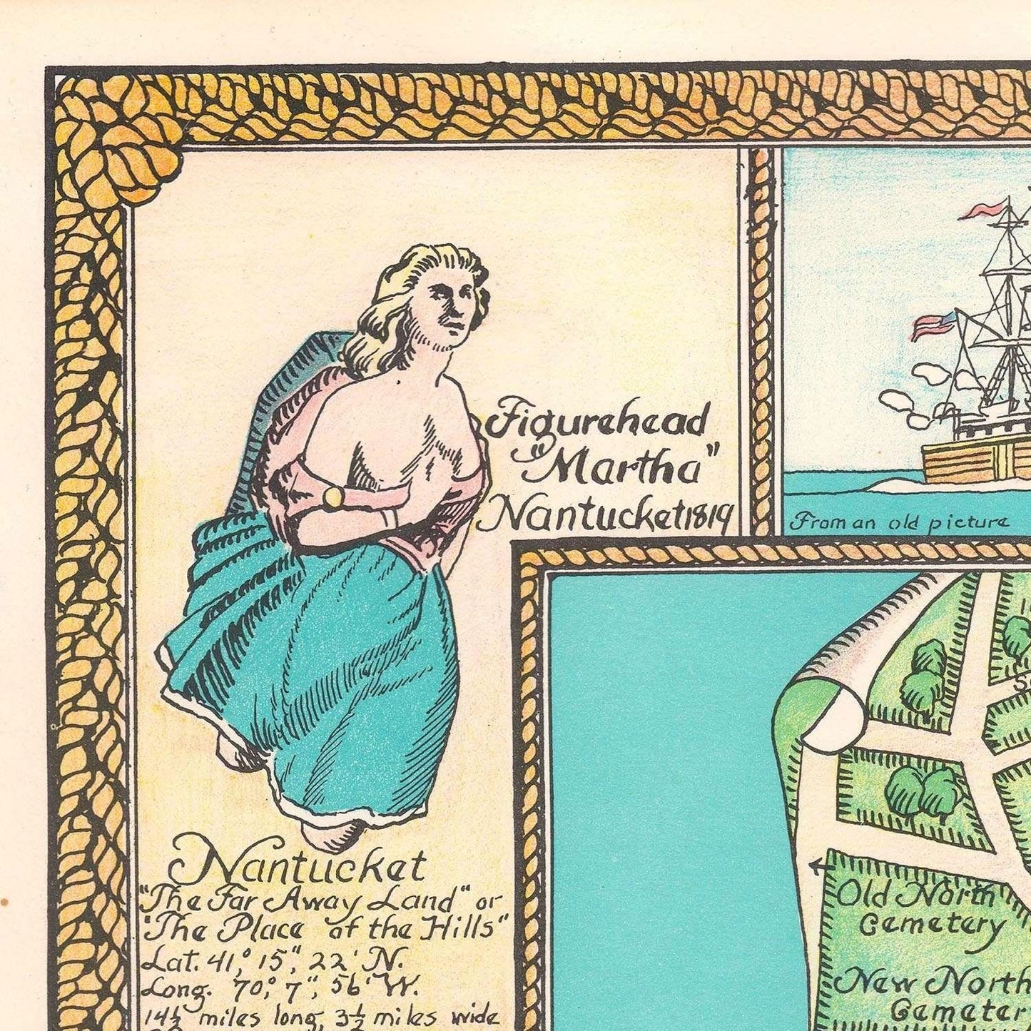 detail of the map from the top left corner