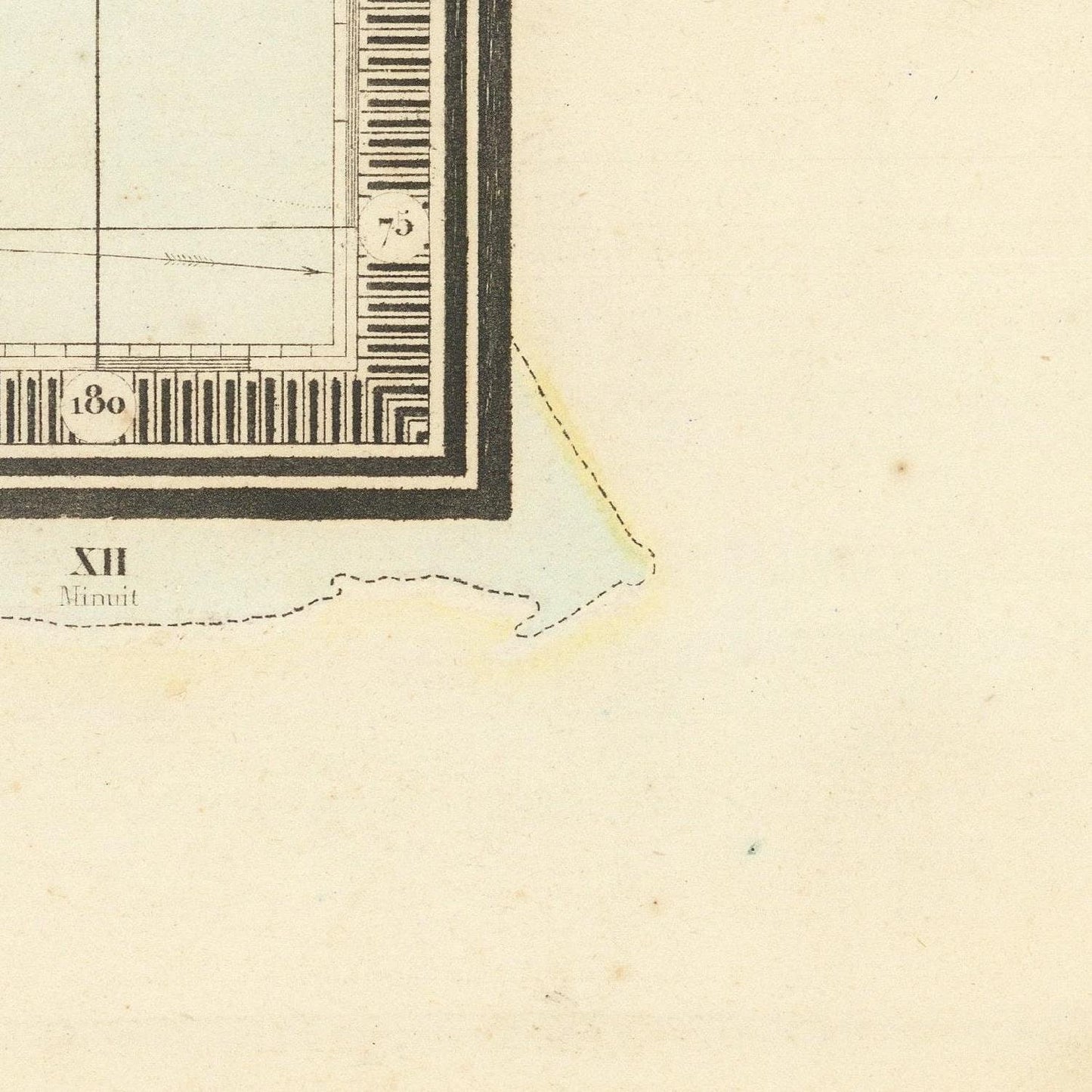 detail of the map from the bottom right corner