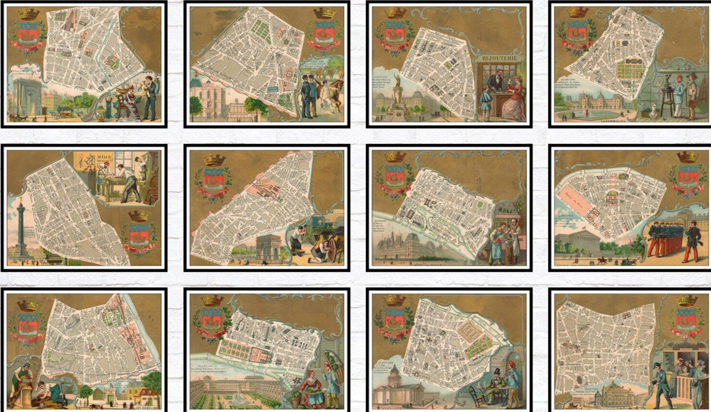 presentation of the maps reproduction without a frame