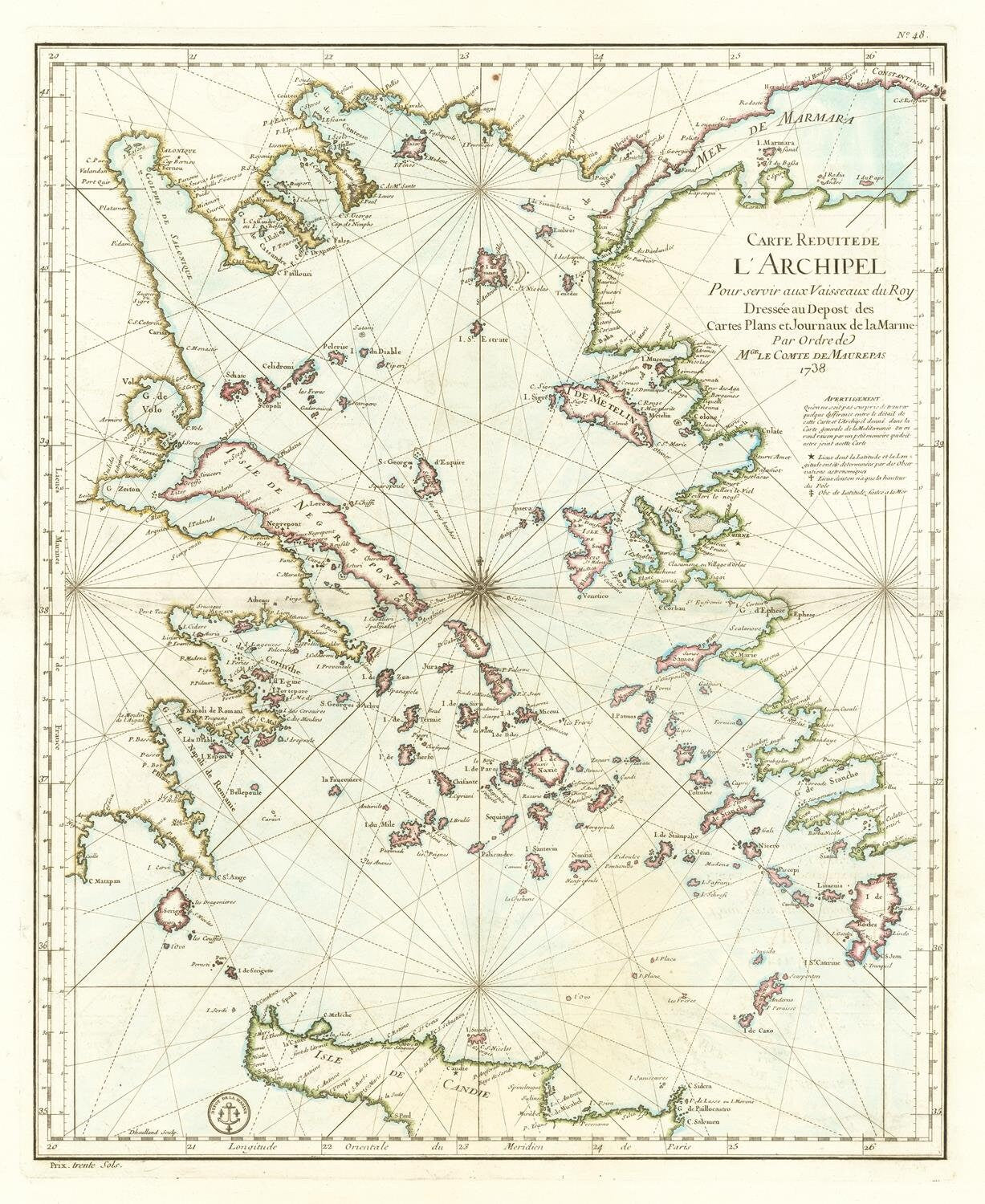 presentation of the map reproduction without a frame