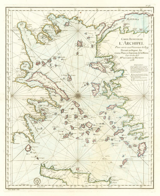 presentation of the map reproduction without a frame