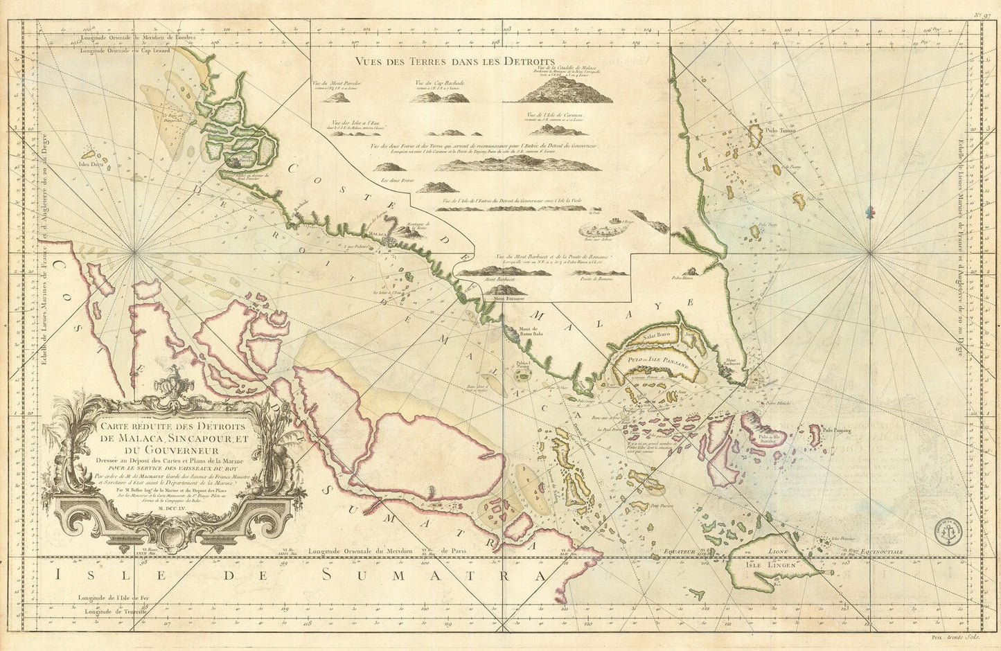 presentation of the map reproduction without a frame