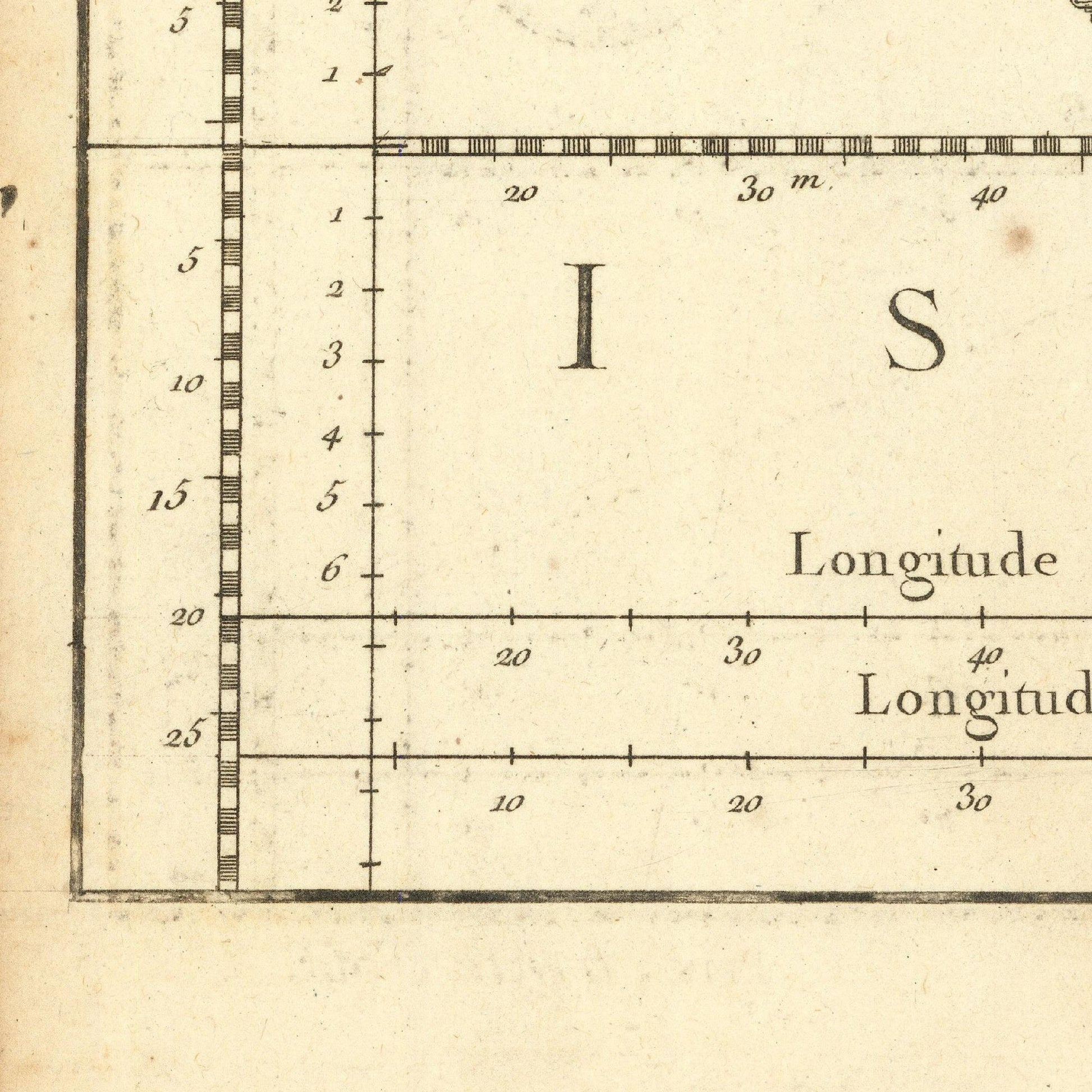 detail of the map from the bottom left corner