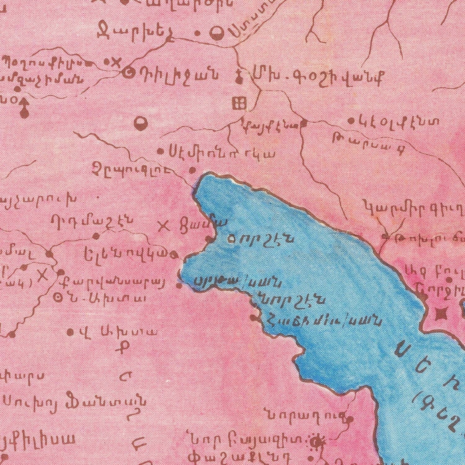 detail of the map from the centre 