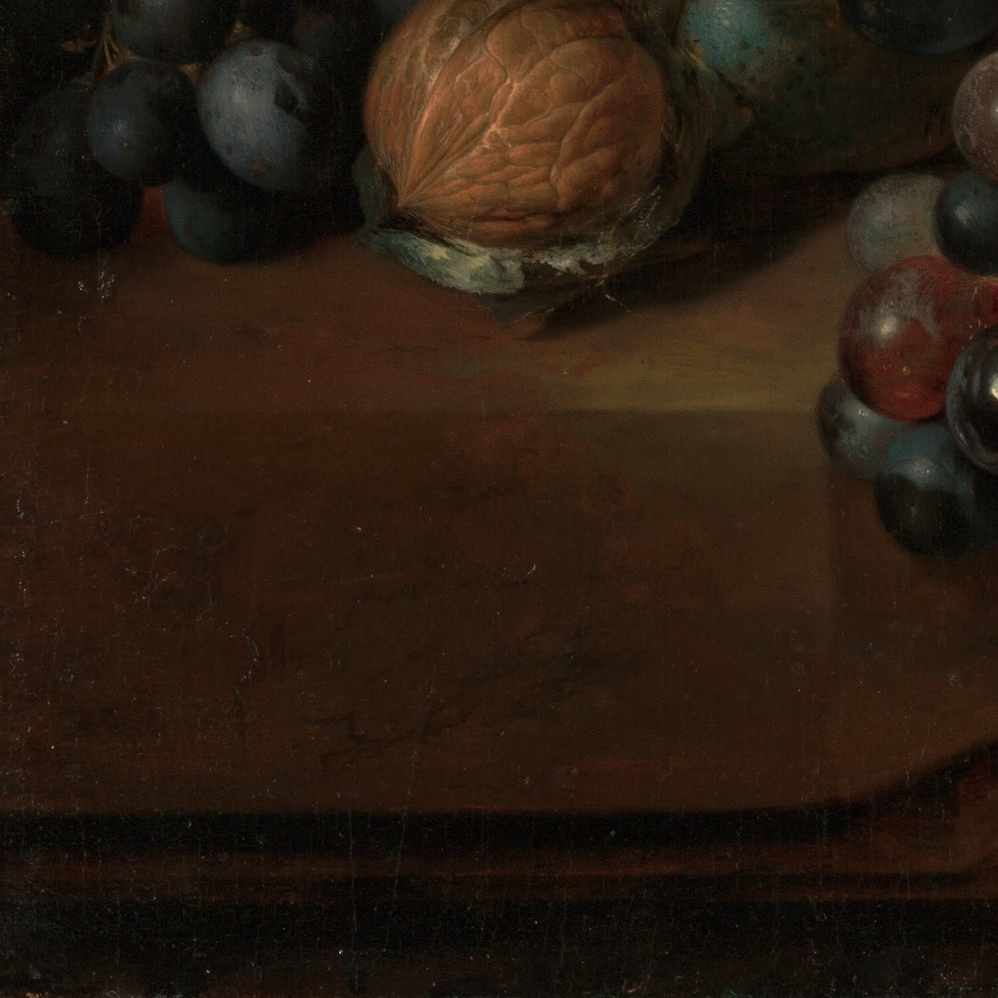 detail of the fine art reproduction from the bottom left corner