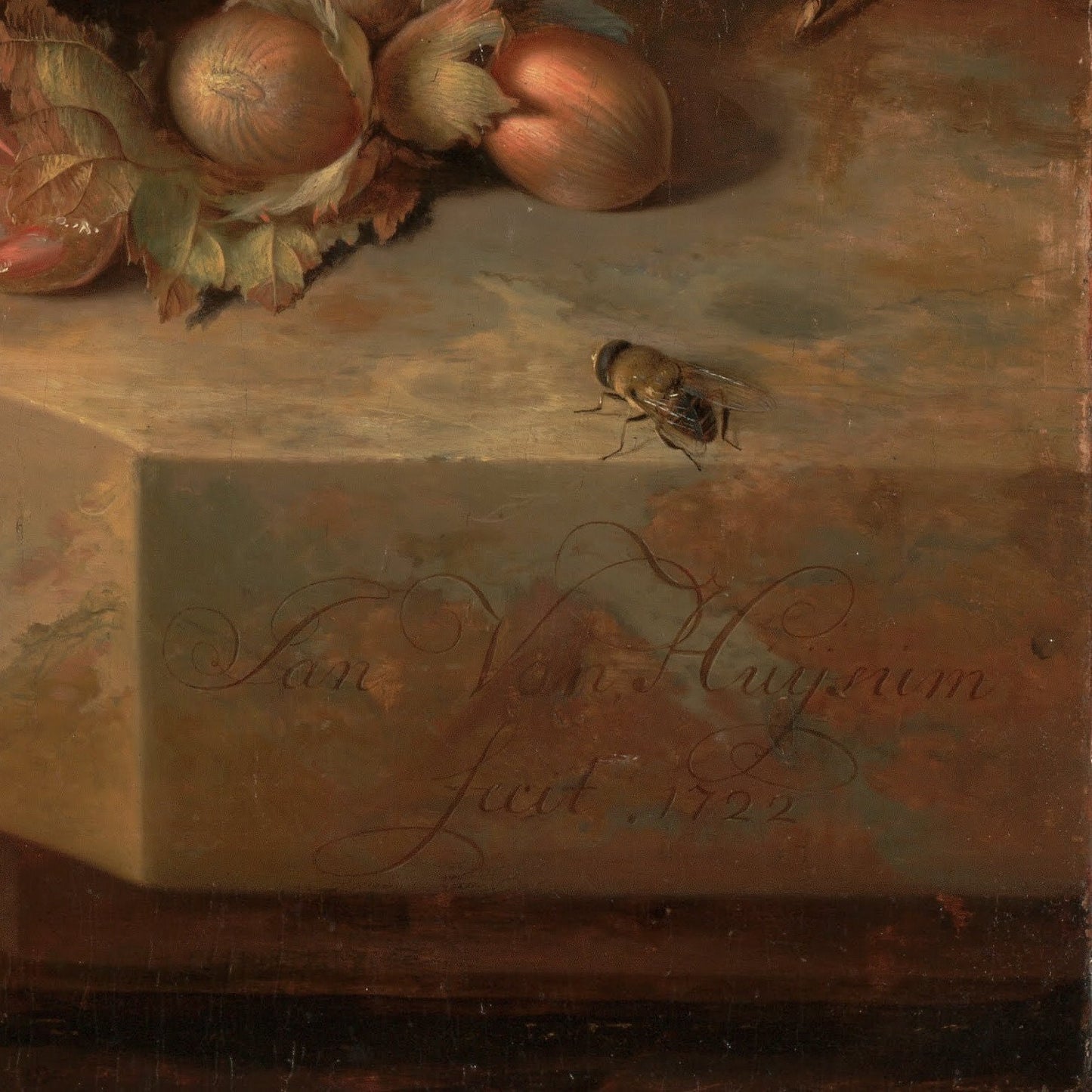 detail of the fine art reproduction from the bottom right corner