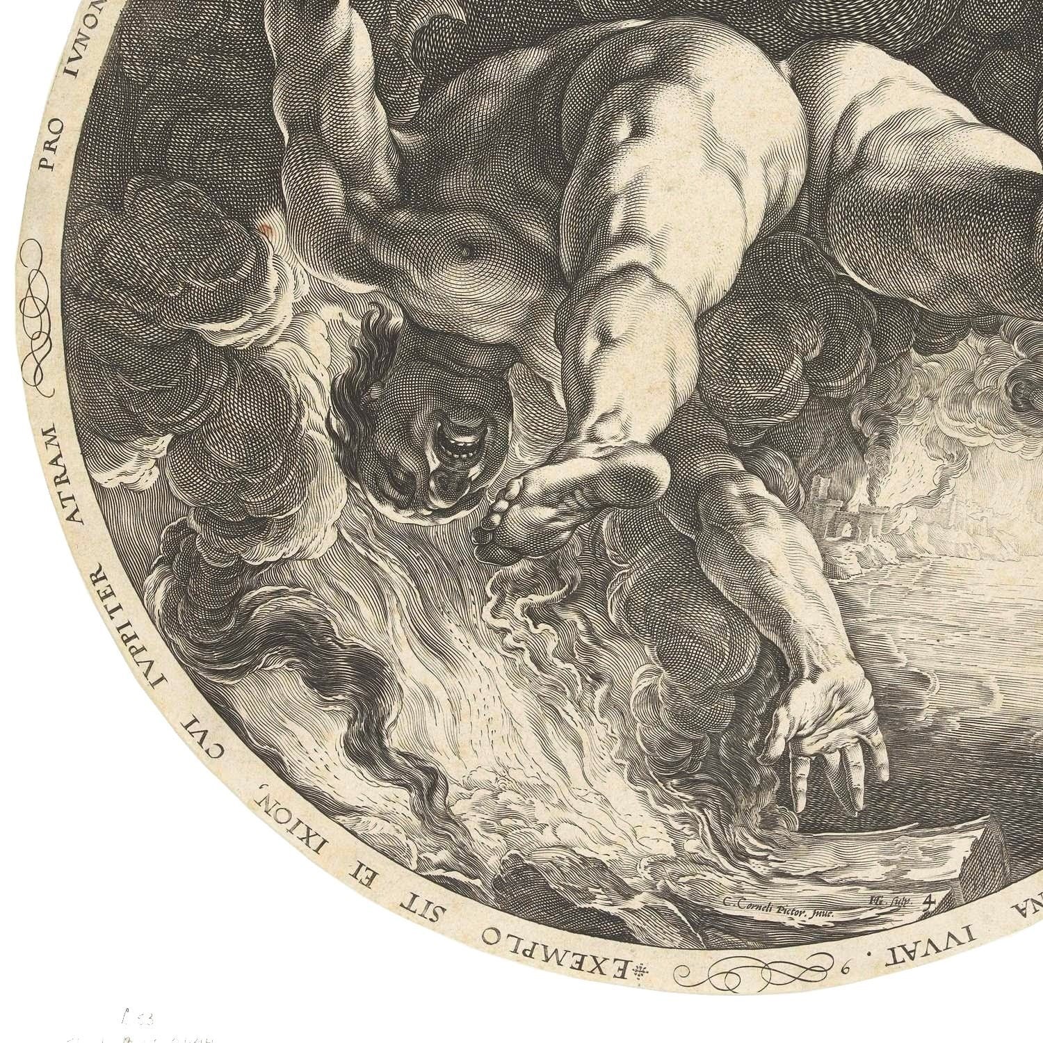 detail of the drawing reproduction from the bottom left corner