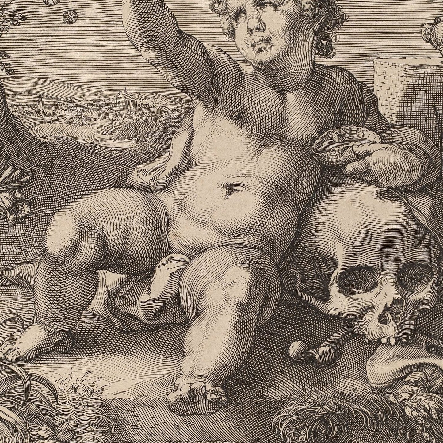 detail of the drawing reproduction from the centre 