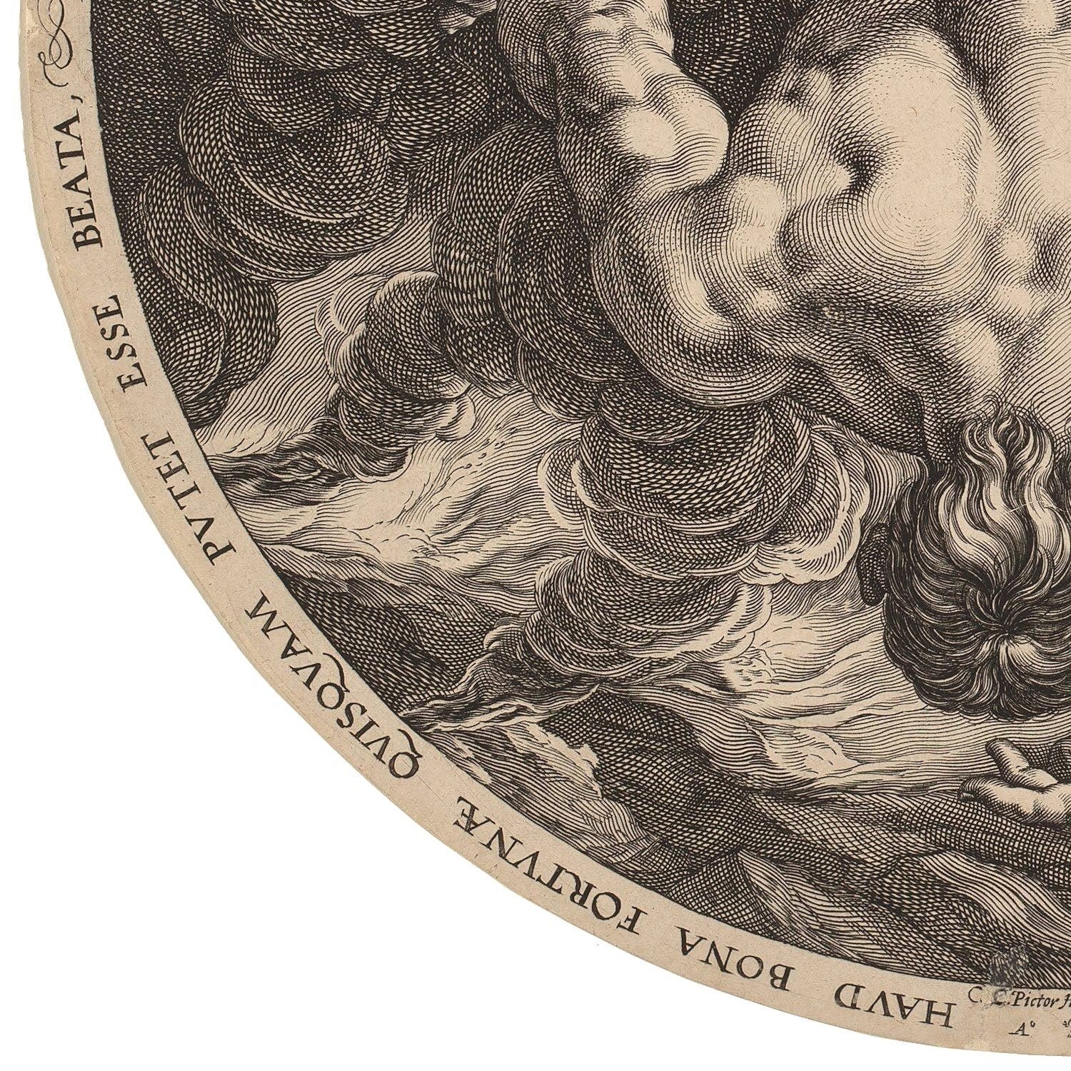 detail of the drawing reproduction from the bottom left corner