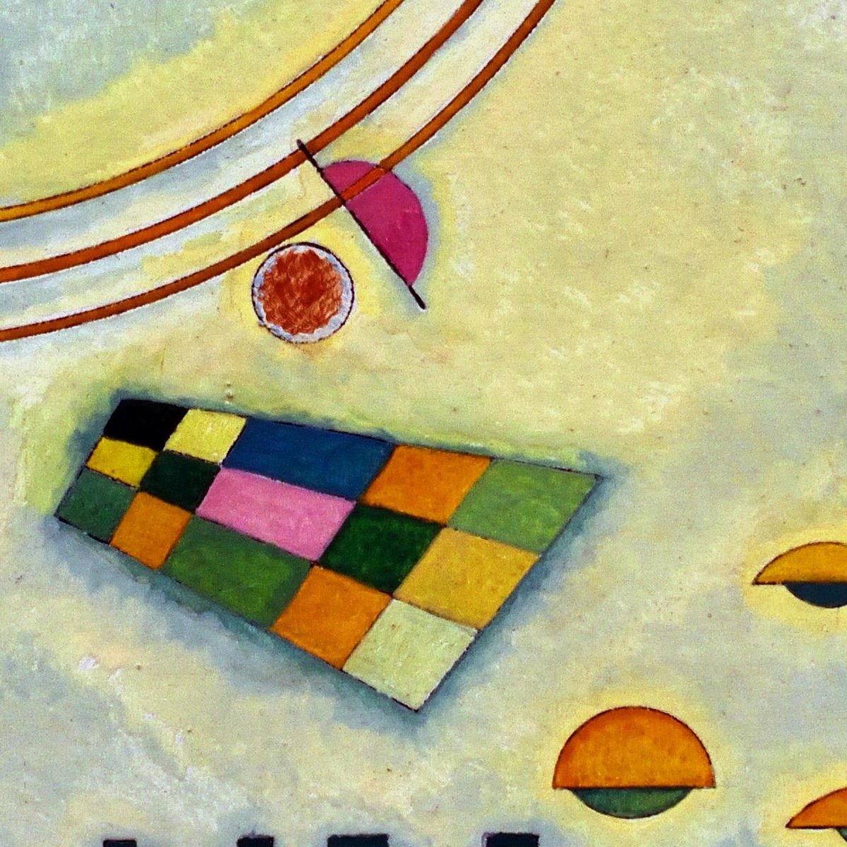 detail of the fine art reproduction from the centre 