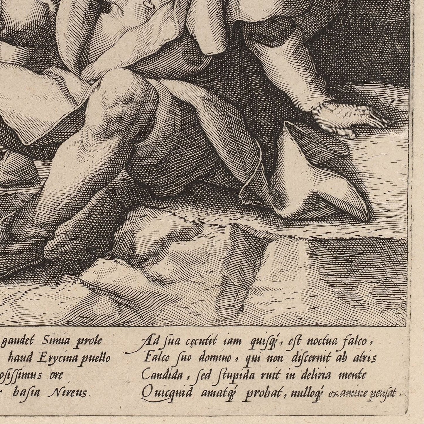 detail of the drawing reproduction from the bottom right corner