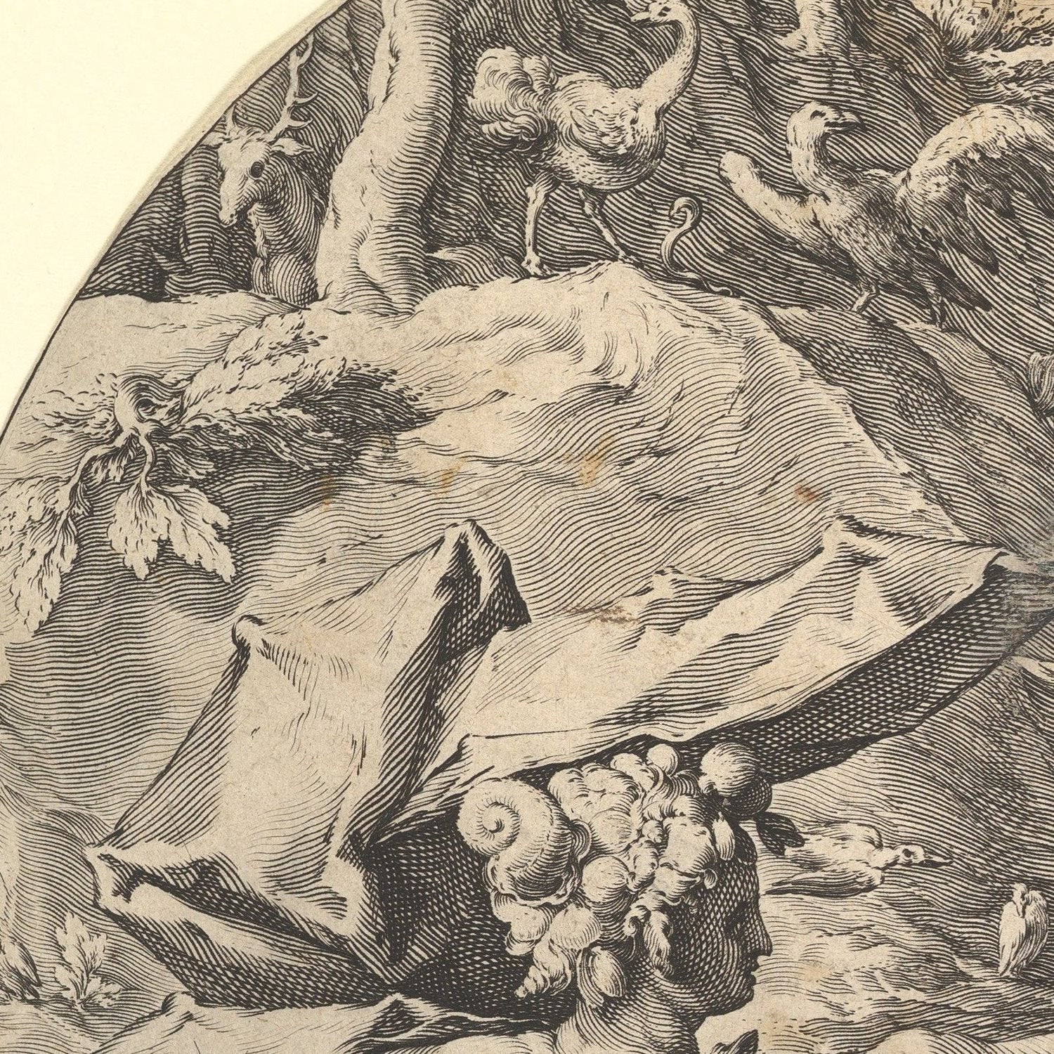 detail of the drawing reproduction from the centre left