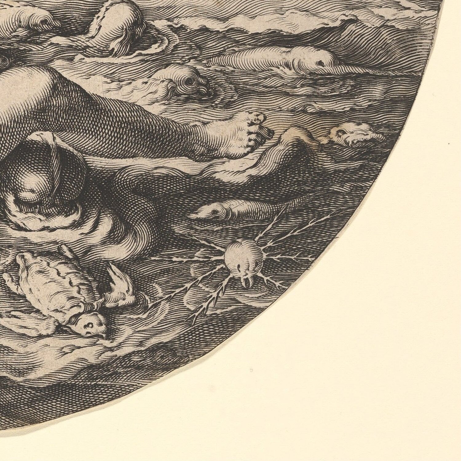 detail of the drawing reproduction from the bottom right corner