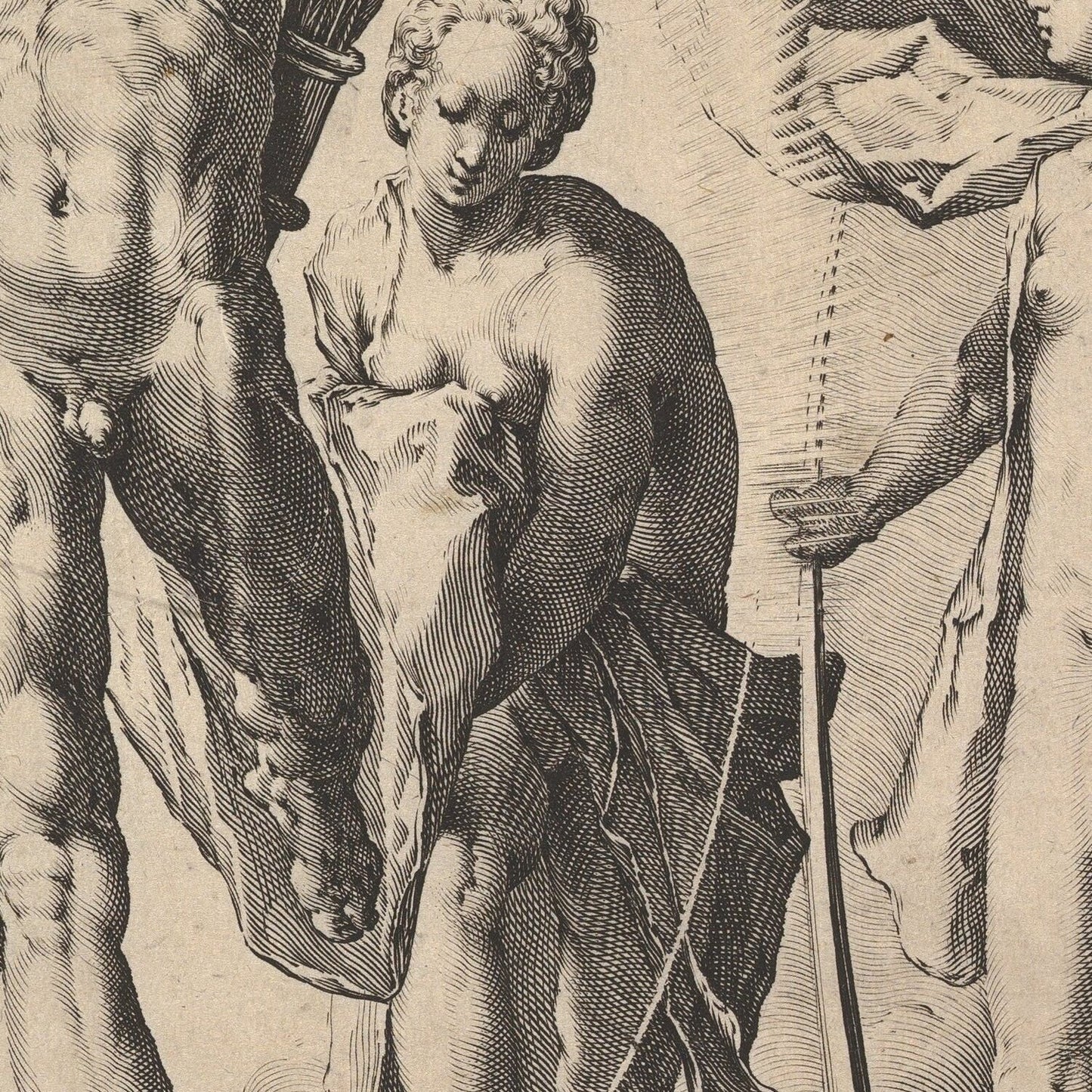 detail of the drawing reproduction from the centre 