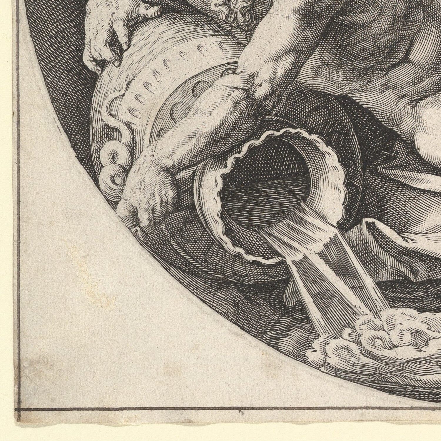 detail of the drawing reproduction from the bottom left corner