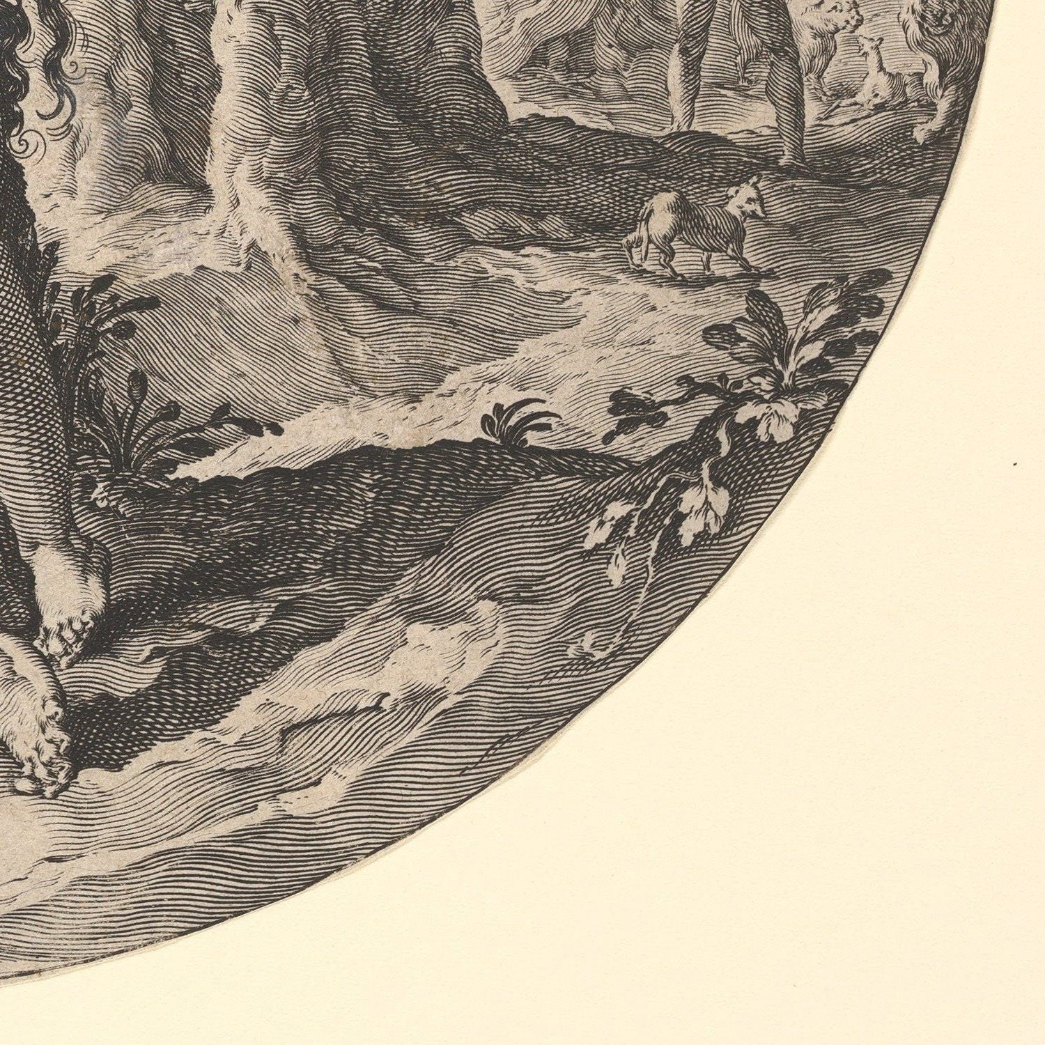 detail of the drawing reproduction from the bottom right corner